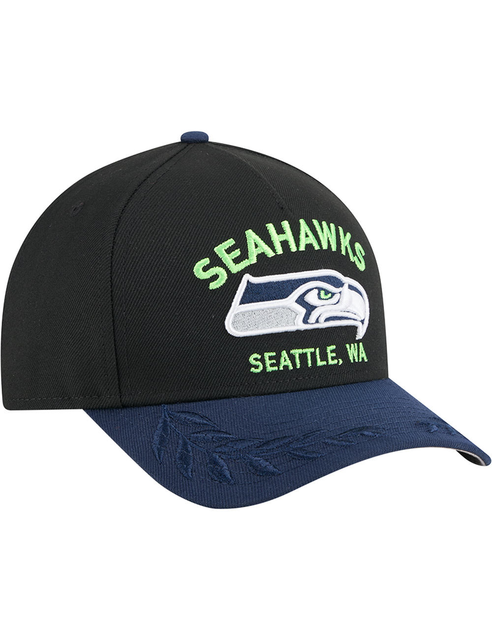 Seattle Seahawks New Era NFL 25 Draft 9FORTY M-Crown Snapback Hat - Black