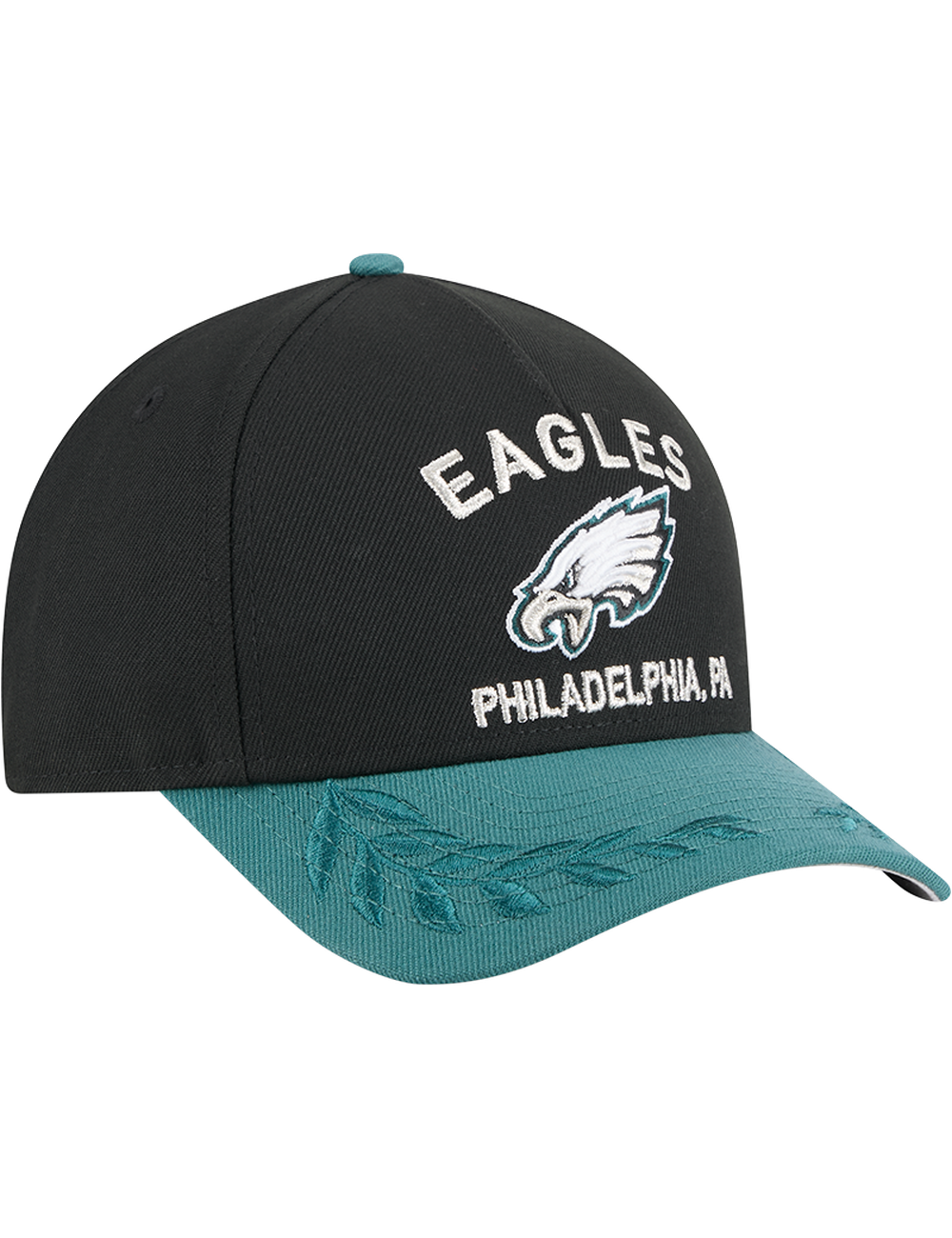 Philadelphia Eagles New Era NFL 25 Draft 9FORTY M-Crown Snapback Hat - Black