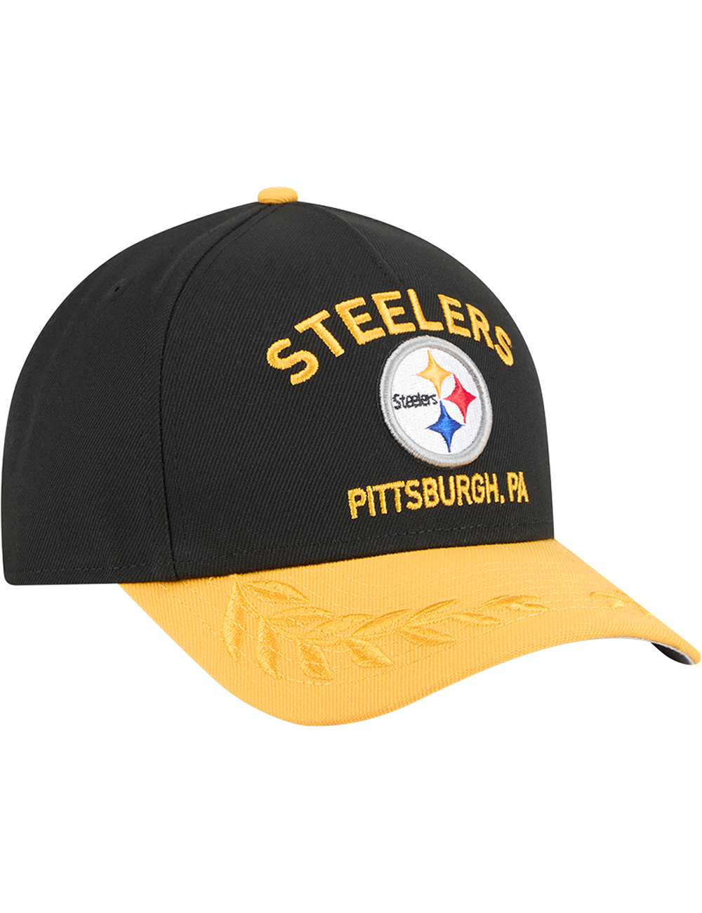 Pittsburgh Steelers New Era NFL 25 Draft 9FORTY M-Crown Snapback Hat - Black