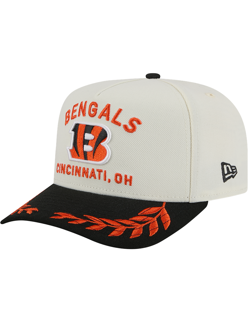 Cincinnati Bengals New Era NFL 25 Draft Pre-Curved 9FIFTY A-Frame Snapback Hat - Chrome