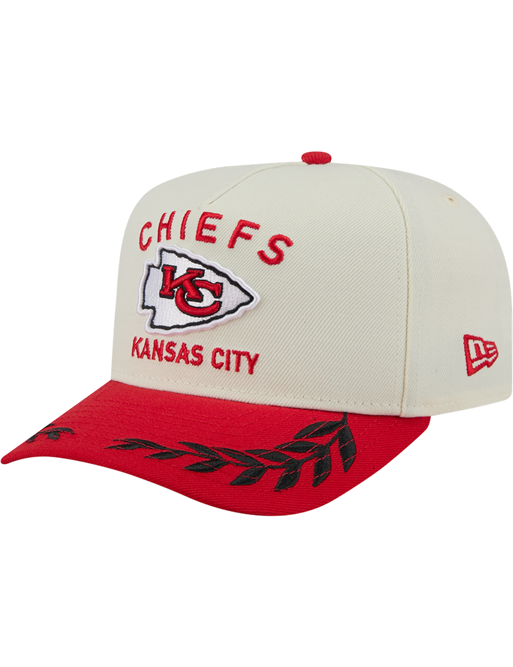 Kansas City Chiefs New Era NFL 25 Draft Pre-Curved 9FIFTY A-Frame Snapback Hat - Chrome