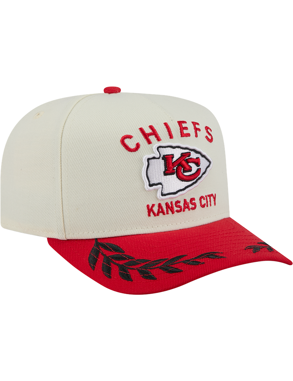 Kansas City Chiefs New Era NFL 25 Draft Pre-Curved 9FIFTY A-Frame Snapback Hat - Chrome