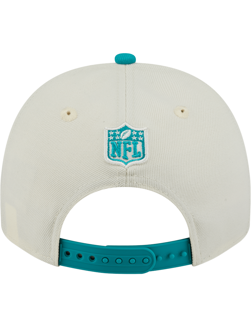 Miami Dolphins New Era NFL 25 Draft Pre-Curved 9FIFTY A-Frame Snapback Hat - Chrome