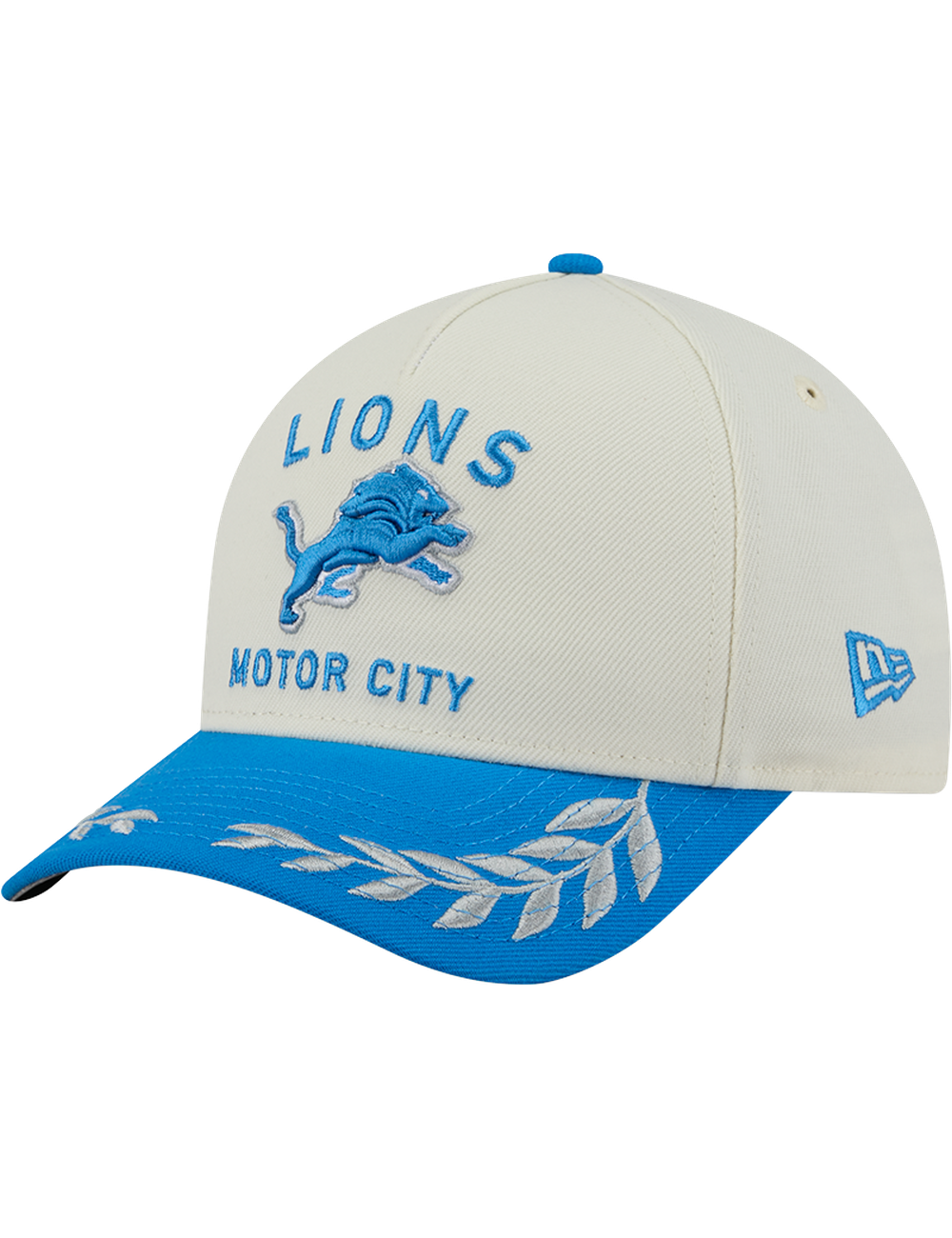 Detroit Lions New Era NFL 25 Draft 9FORTY M-Crown Snapback Hat - Chrome