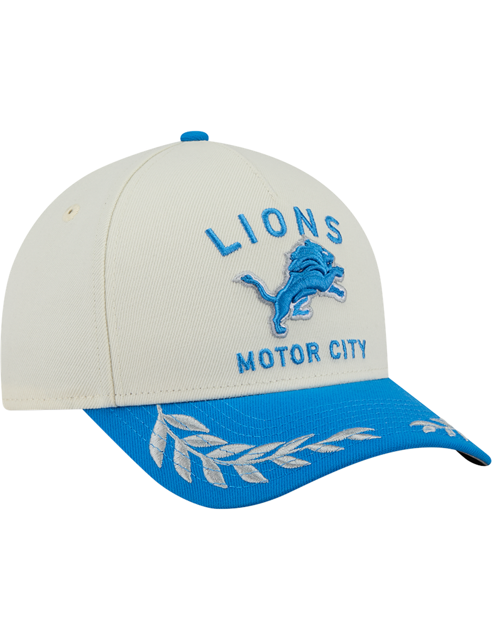 Detroit Lions New Era NFL 25 Draft 9FORTY M-Crown Snapback Hat - Chrome