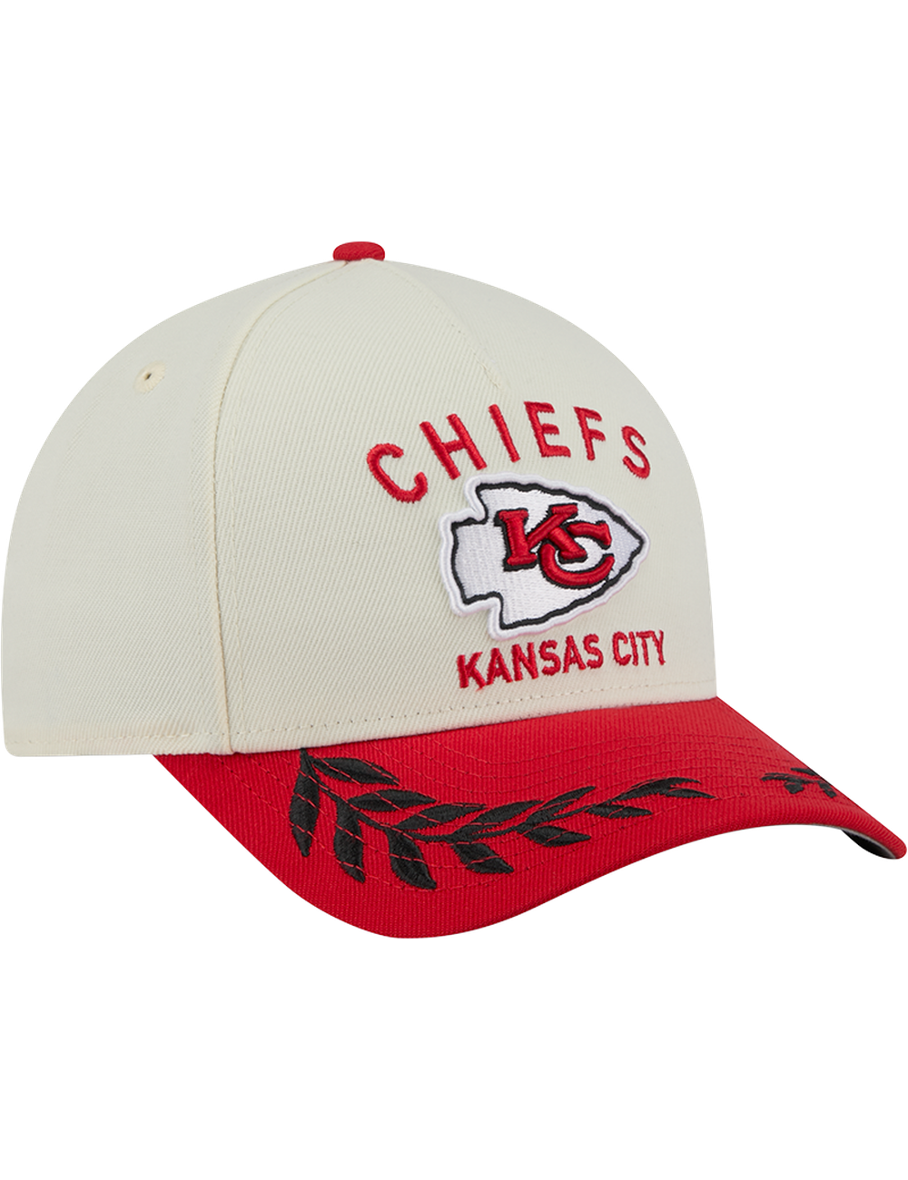 Kansas City Chiefs New Era NFL 25 Draft 9FORTY M-Crown Snapback Hat - Chrome