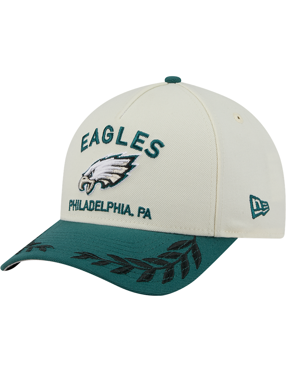 Philadelphia Eagles New Era NFL 25 Draft 9FORTY M-Crown Snapback Hat - Chrome