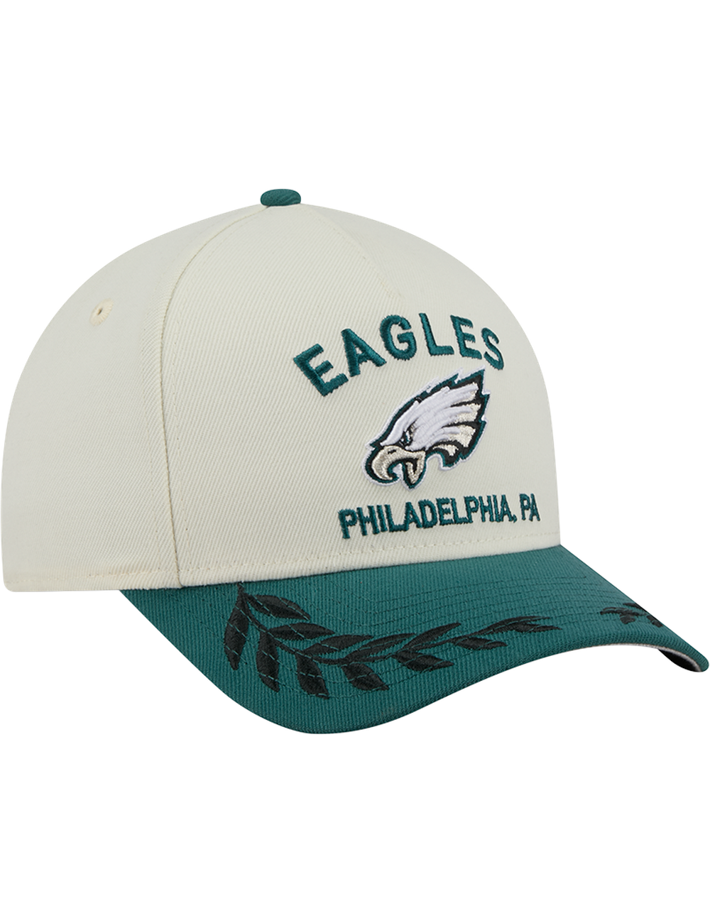 Philadelphia Eagles New Era NFL 25 Draft 9FORTY M-Crown Snapback Hat - Chrome