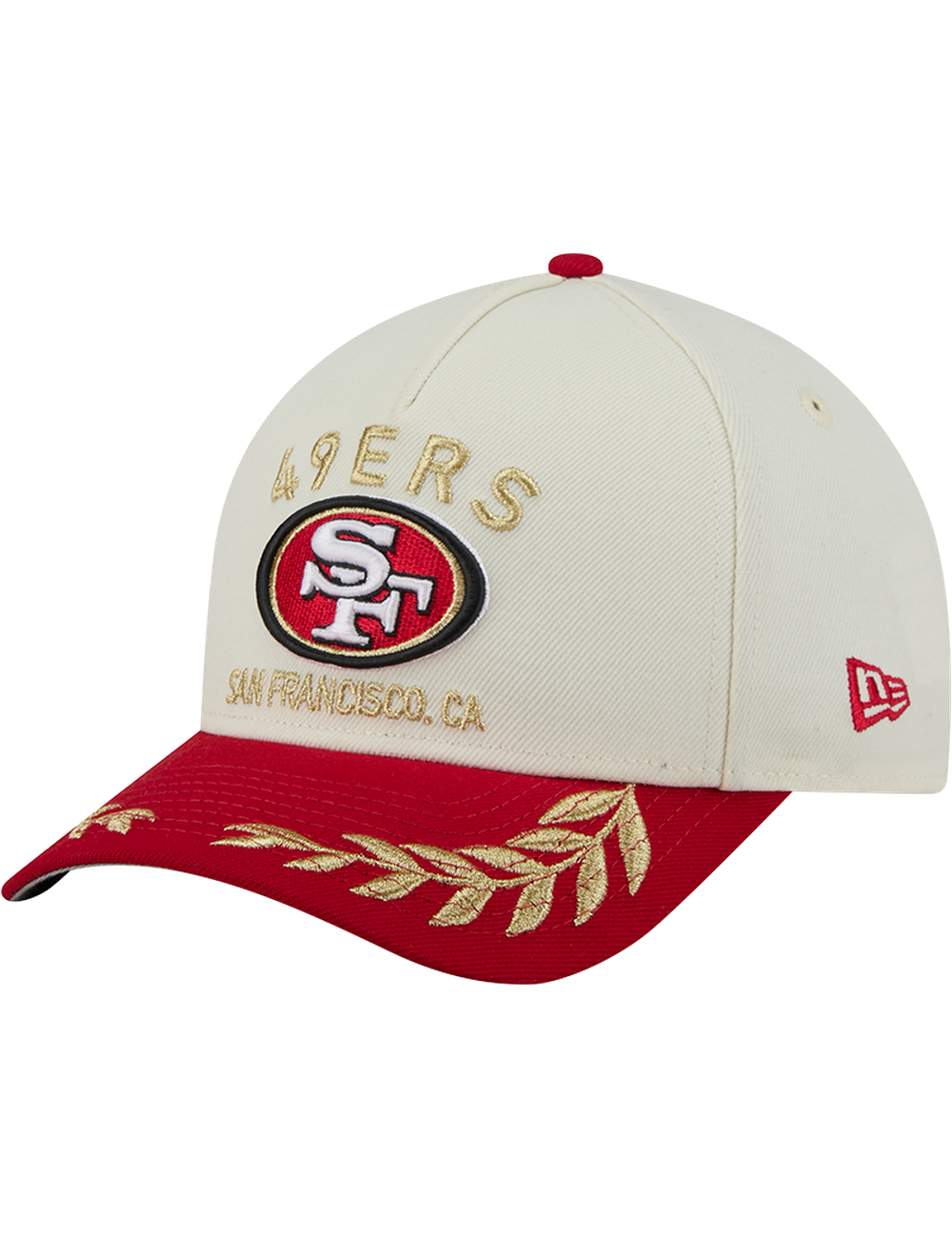 San Francisco 49ers New Era NFL 25 Draft 9FORTY M-Crown Snapback Hat - Chrome