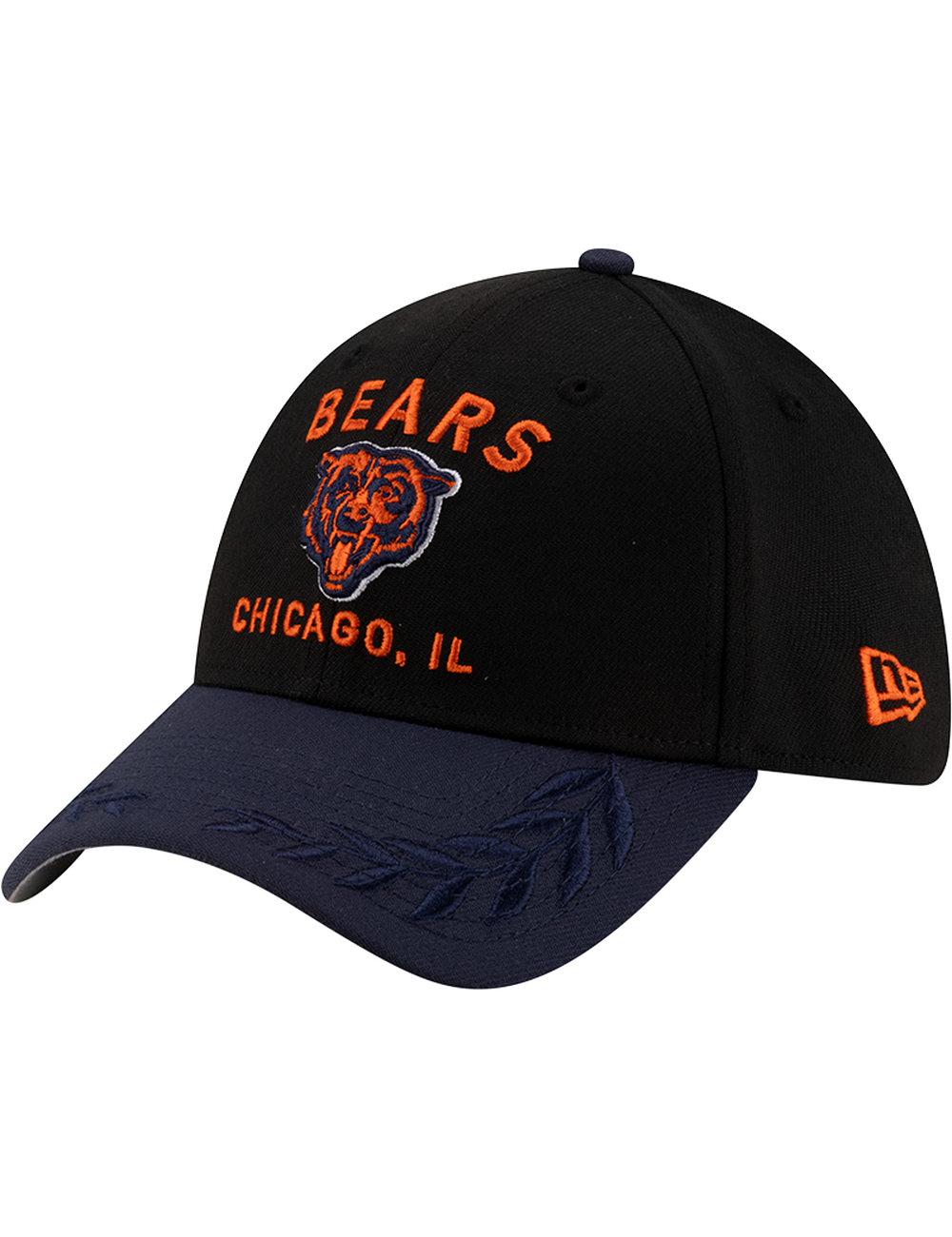 Chicago Bears New Era NFL 25 Draft 39THIRTY Stretch-Fit Hat - Black