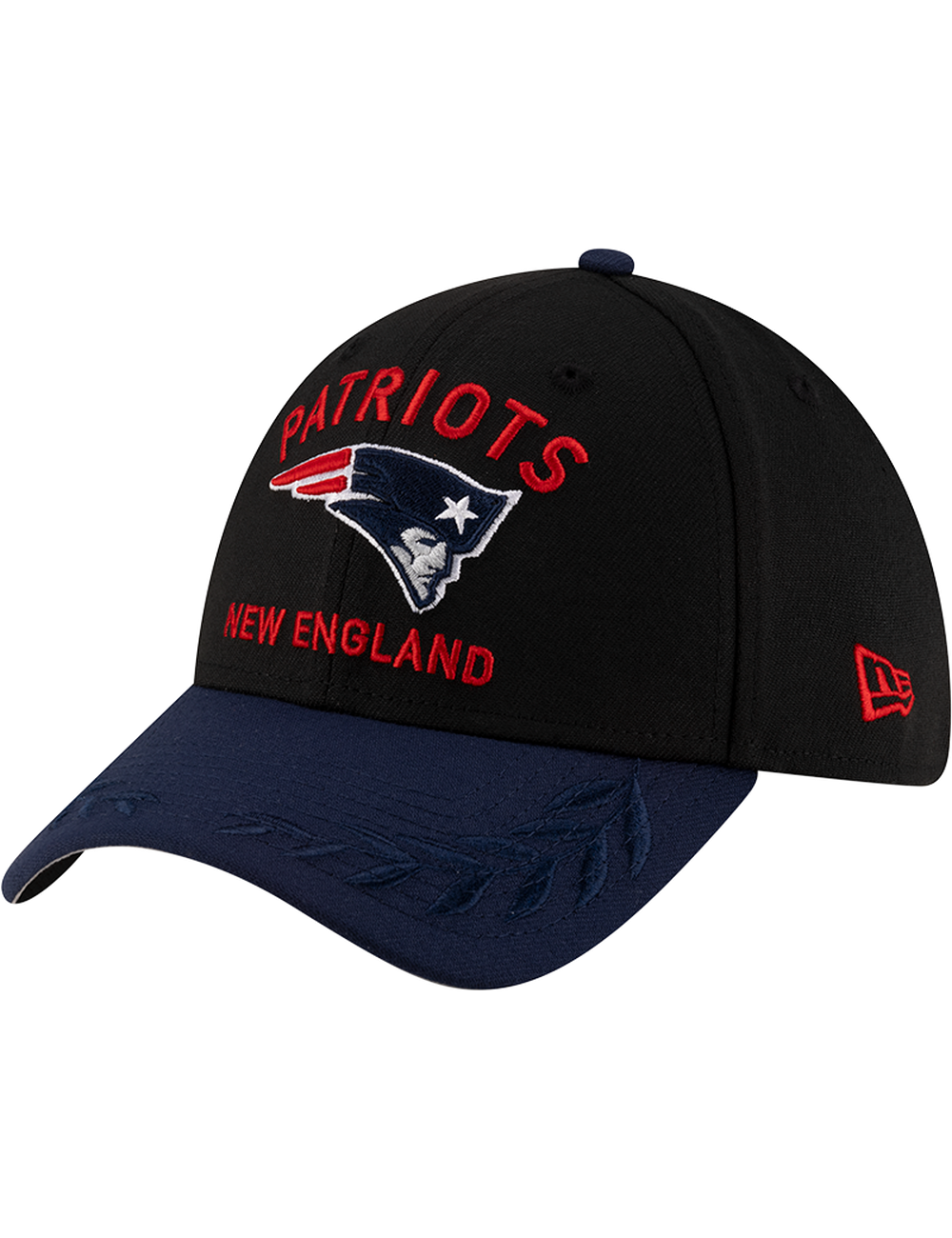 New England Patriots New Era NFL 25 Draft 39THIRTY Stretch-Fit Hat - Black