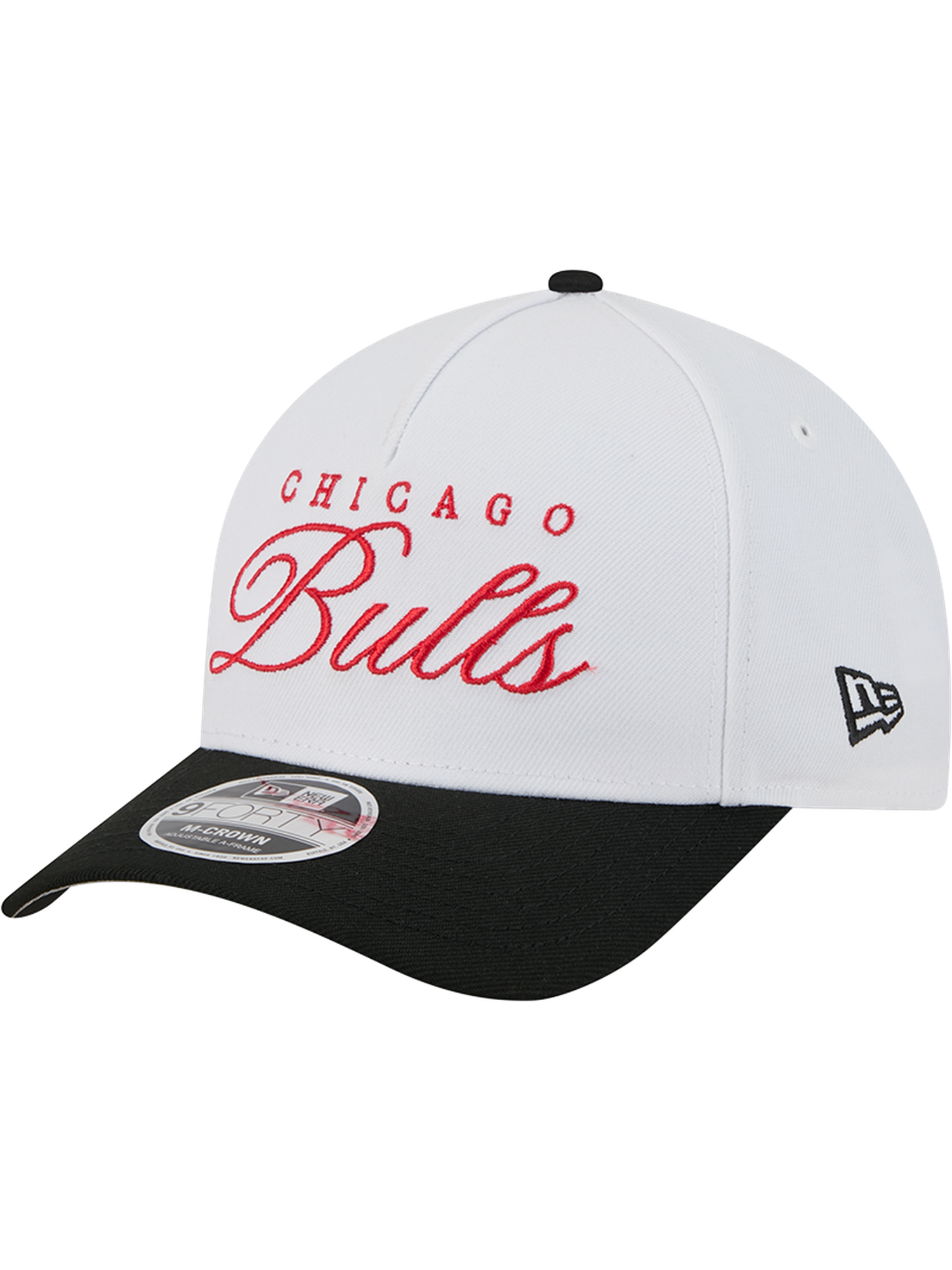 Chicago Bulls  New Era NBA 25 Draft 9FORTY M-Crown A-Frame Snapback Hat - White