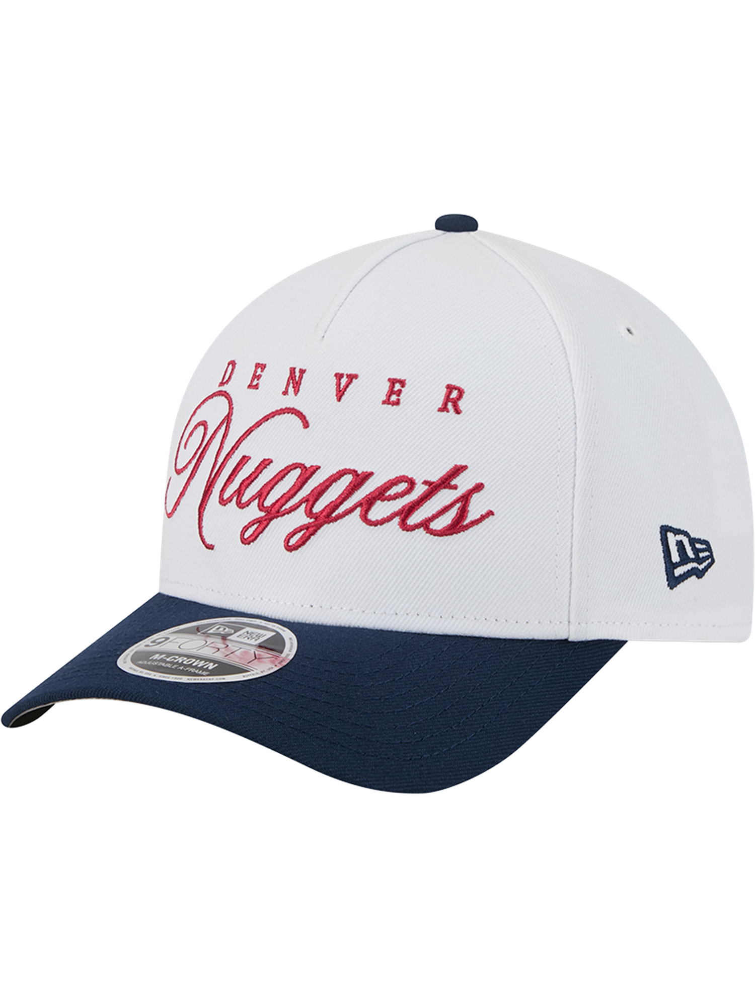 Denver Nuggets New Era NBA 25 Draft 9FORTY M-Crown A-Frame Snapback Hat - White