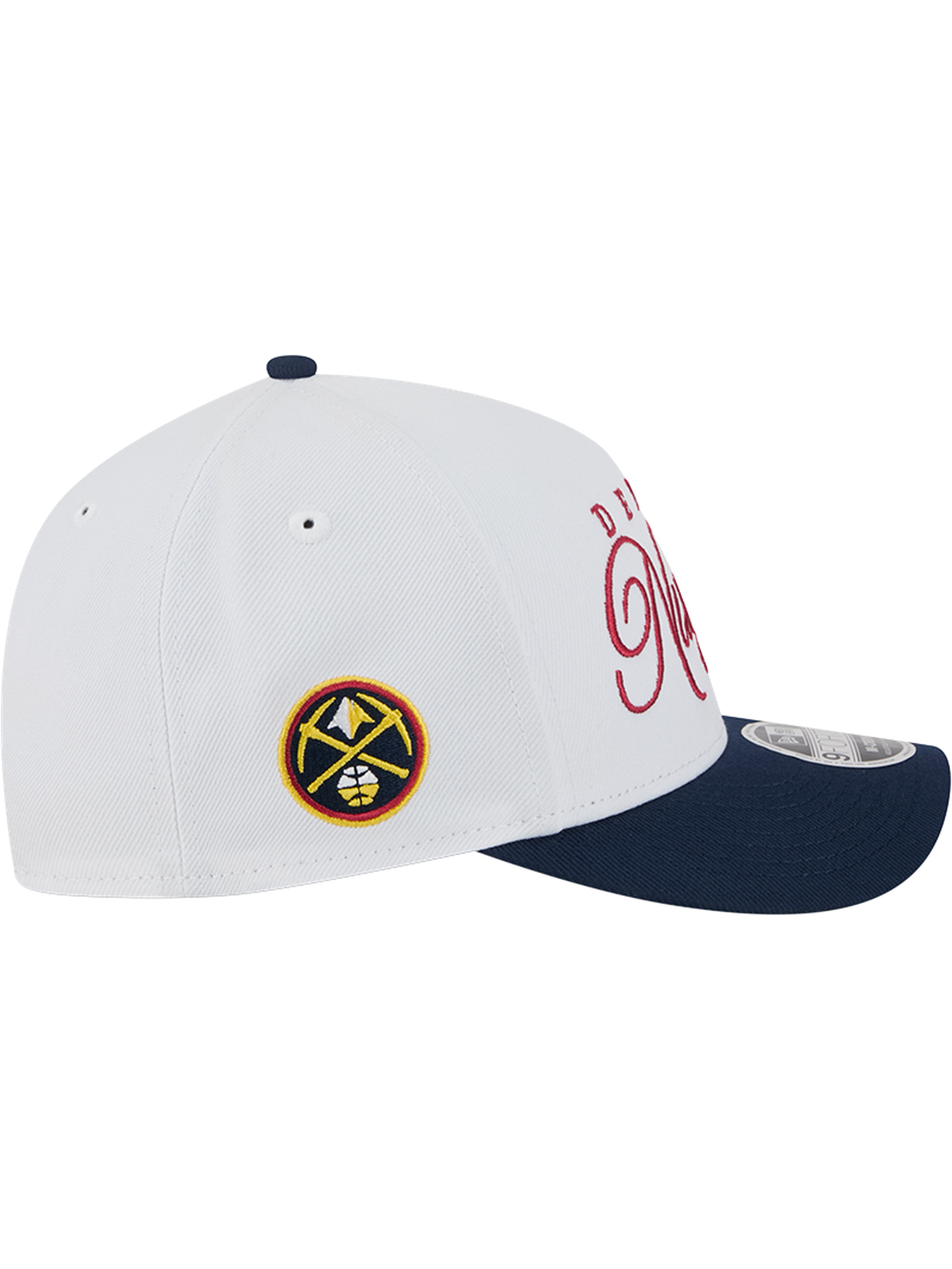 Denver Nuggets New Era NBA 25 Draft 9FORTY M-Crown A-Frame Snapback Hat - White
