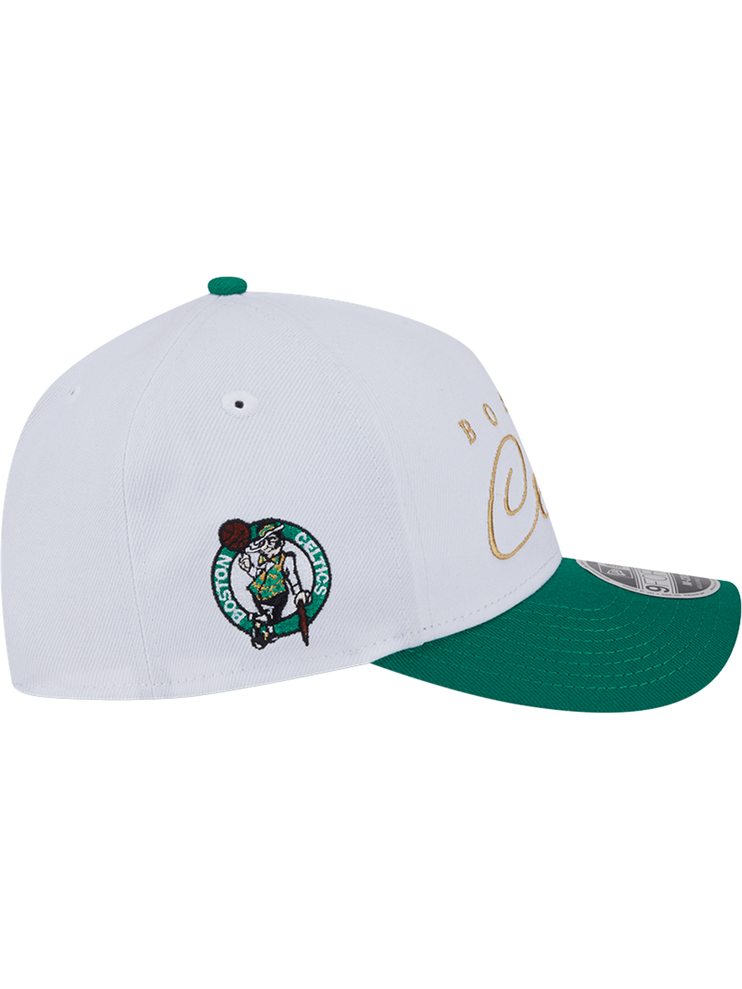 Boston Celtics New Era NBA 25 Draft 9FORTY M-Crown A-Frame Snapback Hat - White