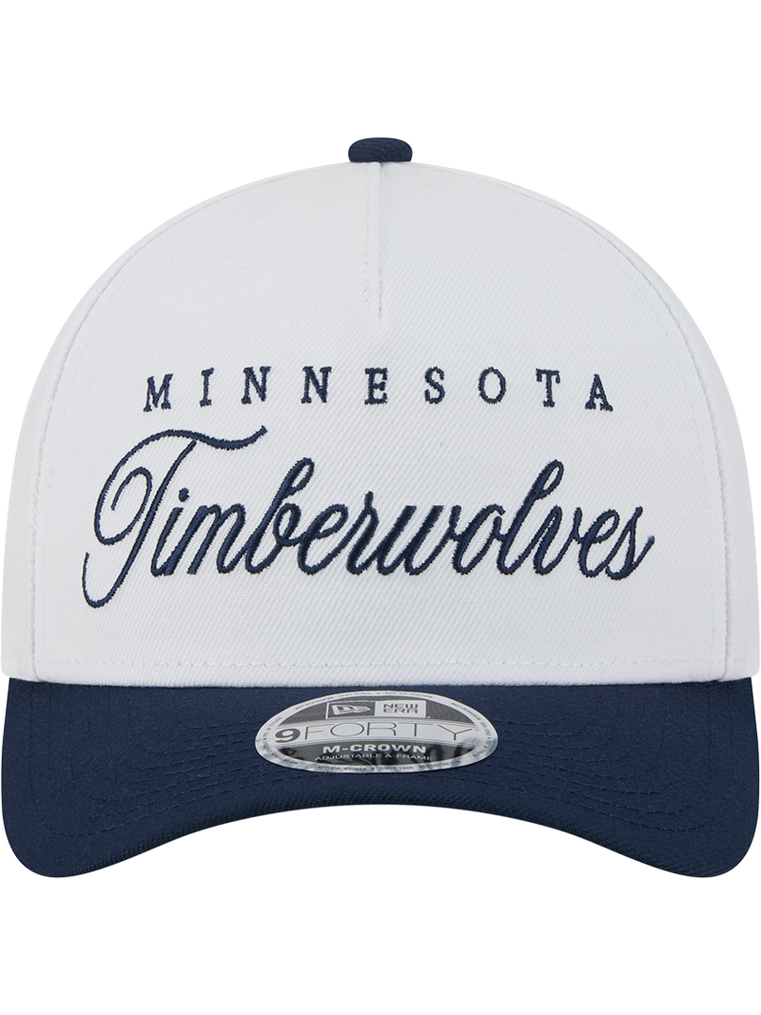 Minnesota Timberwolves New Era NBA 25 Draft 9FORTY M-Crown A-Frame Snapback Hat - White
