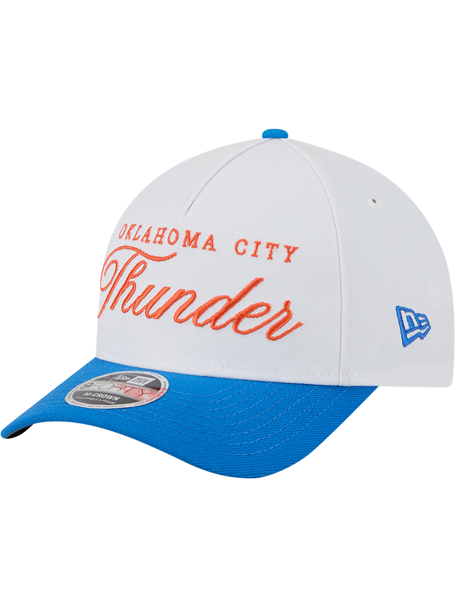 Oklahoma City Thunder New Era NBA 25 Draft 9FORTY M-Crown A-Frame Snapback Hat - White