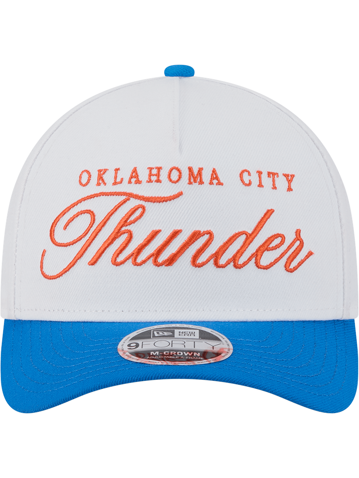 Oklahoma City Thunder New Era NBA 25 Draft 9FORTY M-Crown A-Frame Snapback Hat - White