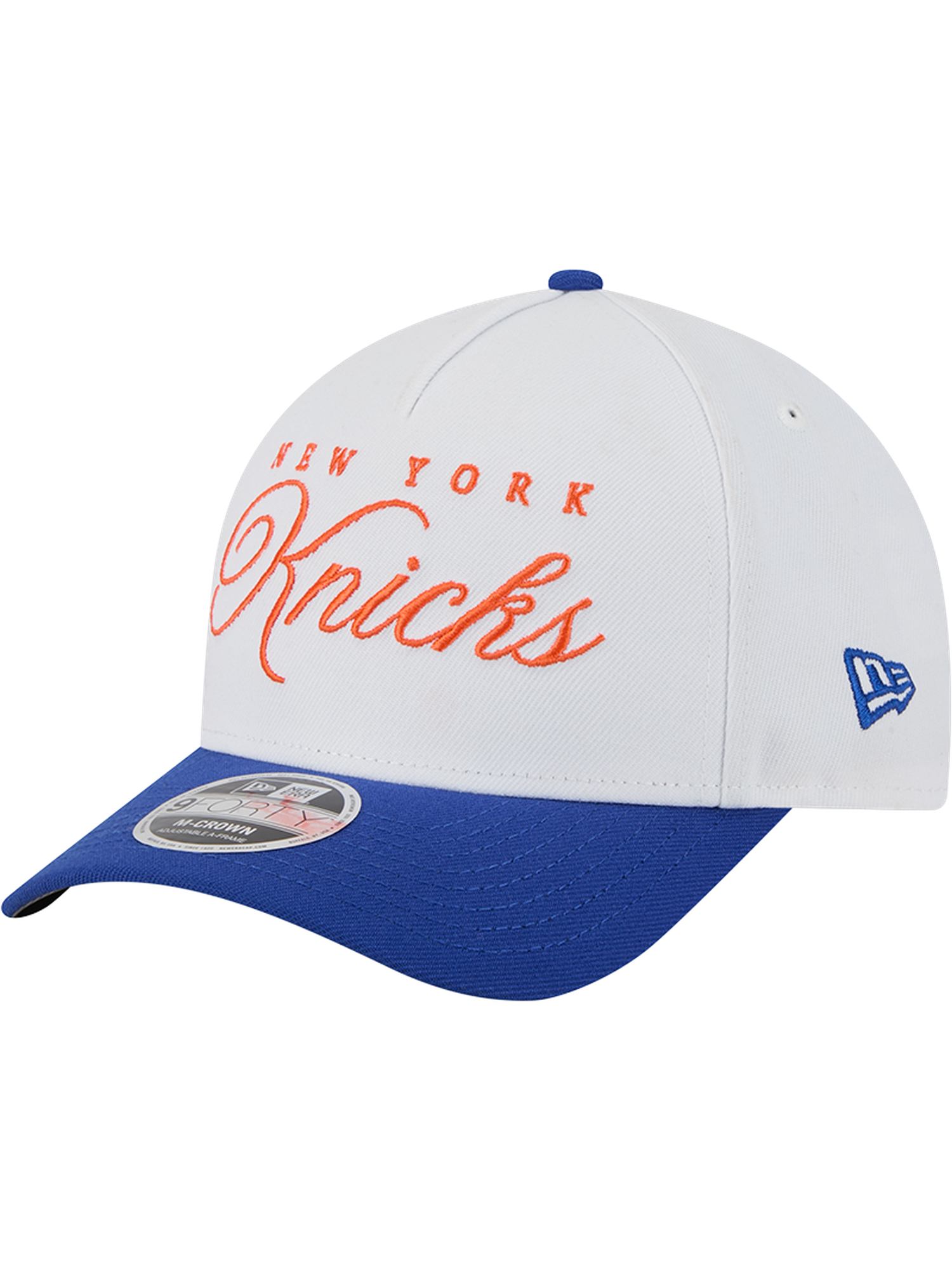 New York Knicks New Era NBA 25 Draft 9FORTY M-Crown A-Frame Snapback Hat - White