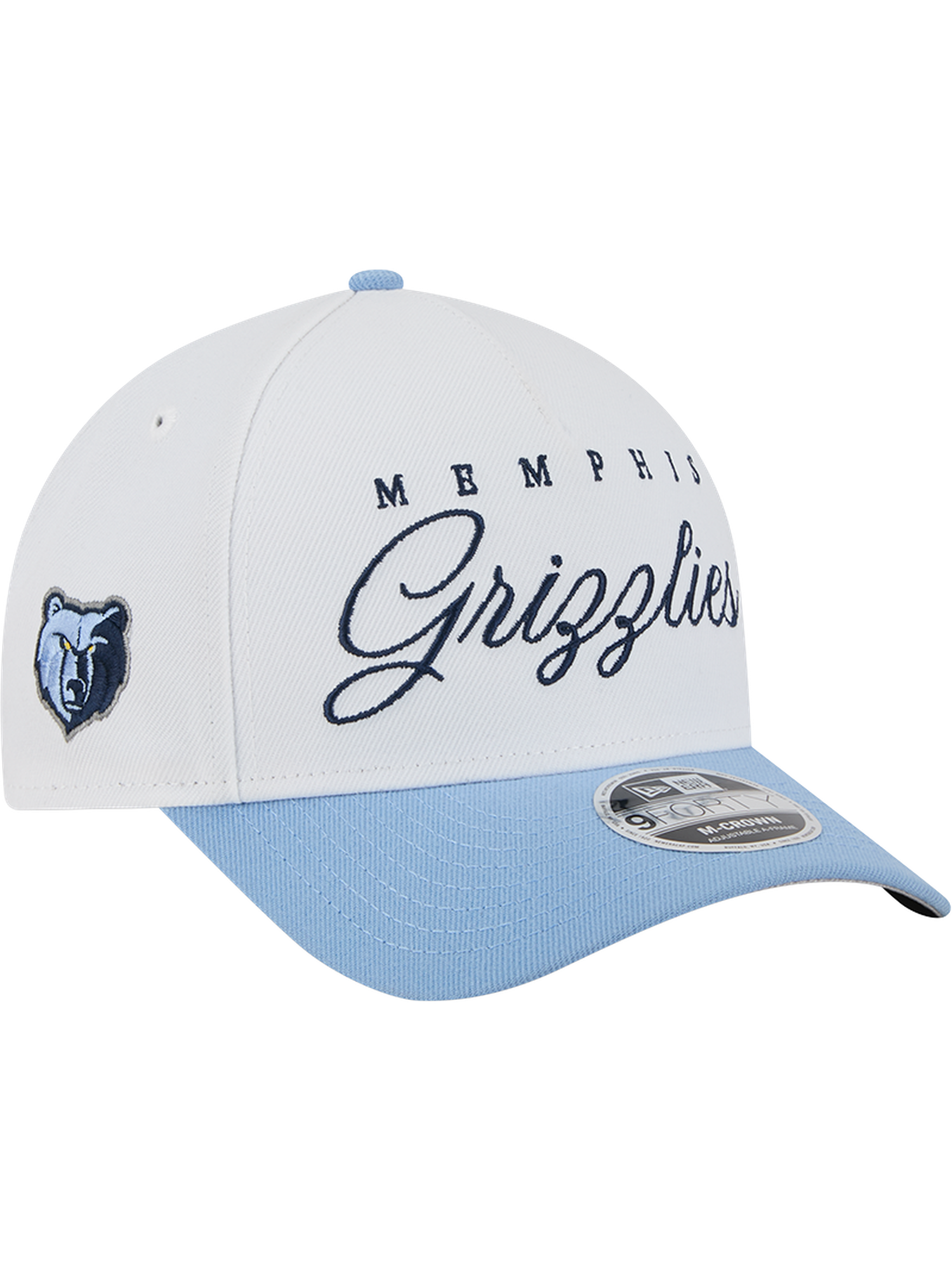 Memphis Grizzlies New Era NBA 25 Draft 9FORTY M-Crown A-Frame Snapback Hat - White