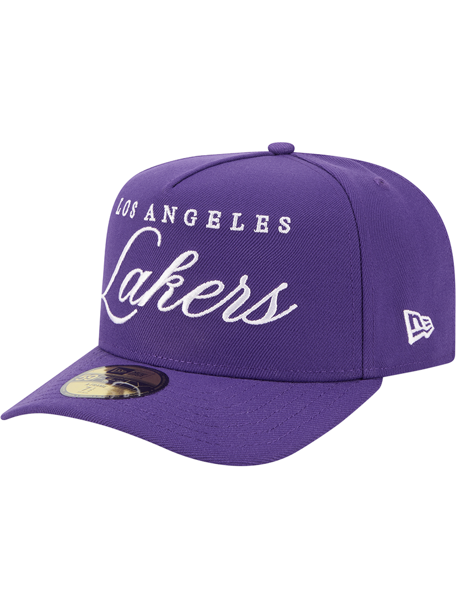 Los Angeles Lakers New Era NBA 25 Draft 59FIFTY A-Frame Pre-Curved Fitted Hat - Purple