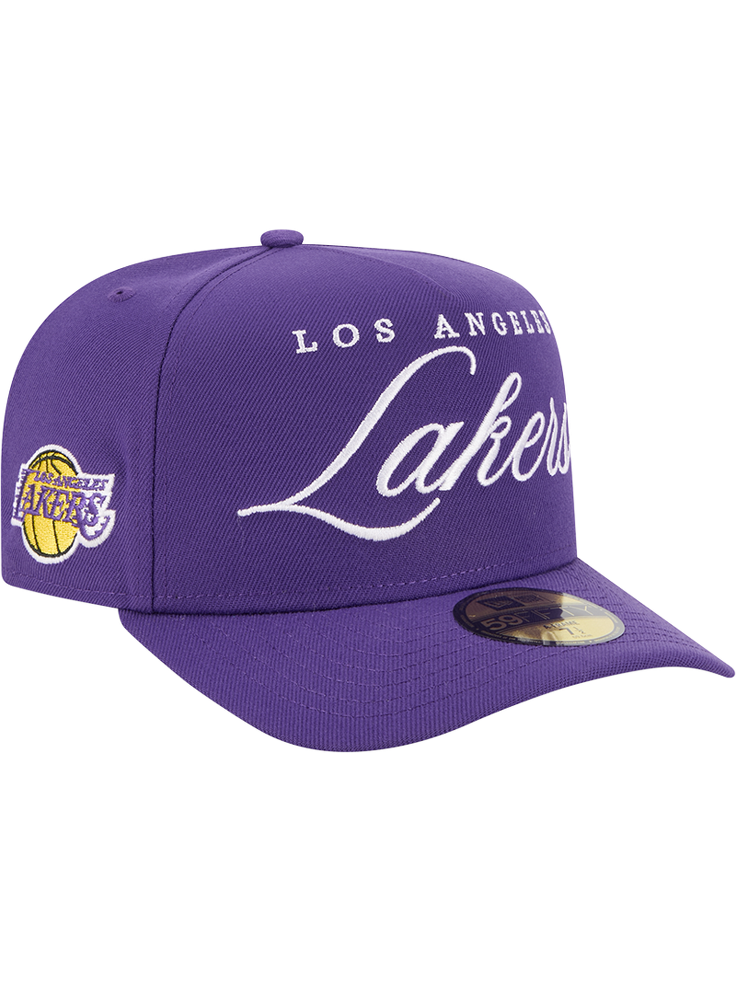 Los Angeles Lakers New Era NBA 25 Draft 59FIFTY A-Frame Pre-Curved Fitted Hat - Purple