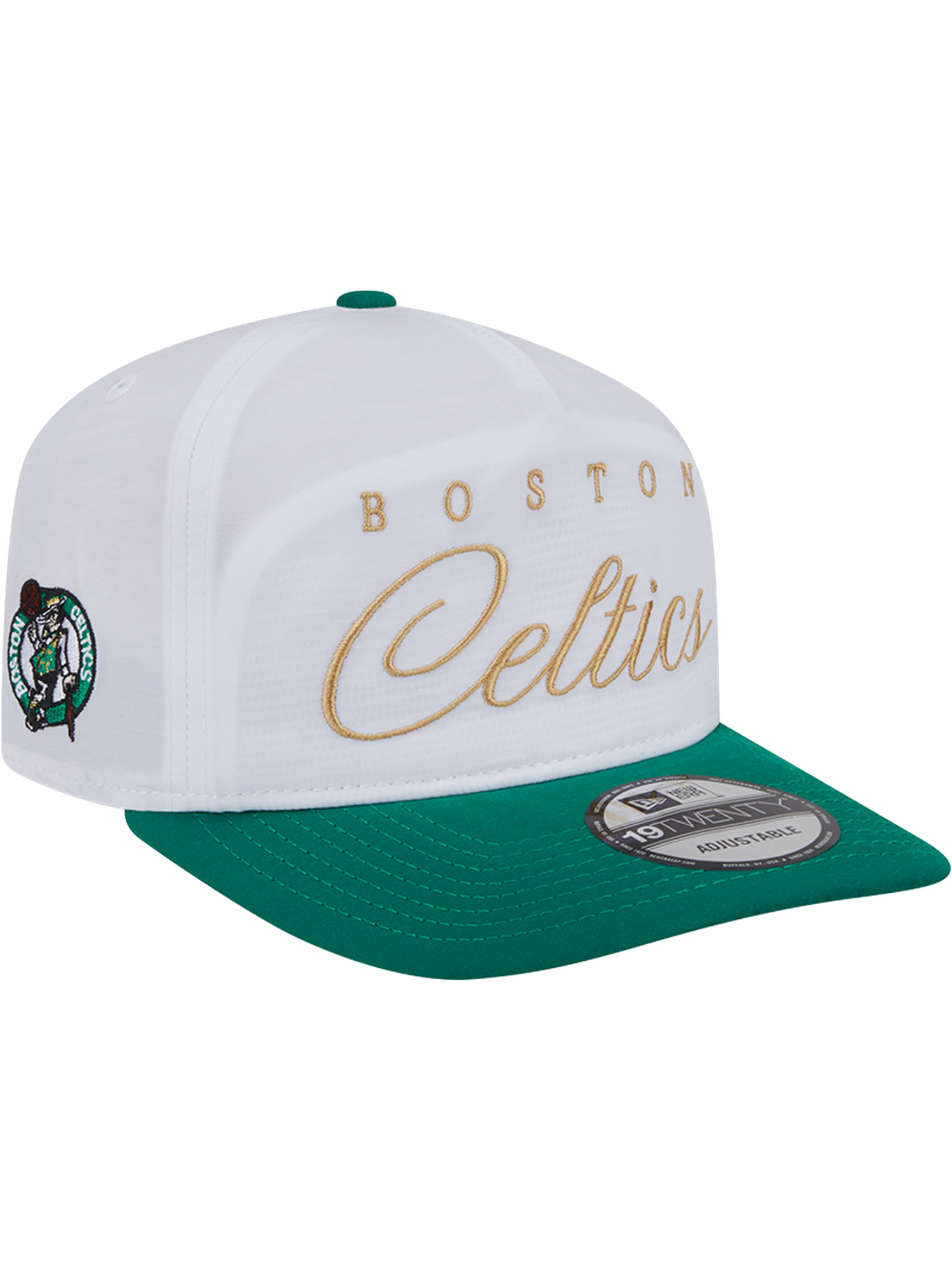 Boston Celtics New Era NBA 25 Draft 19TWENTY A-Frame Pre-Curved Hat - White
