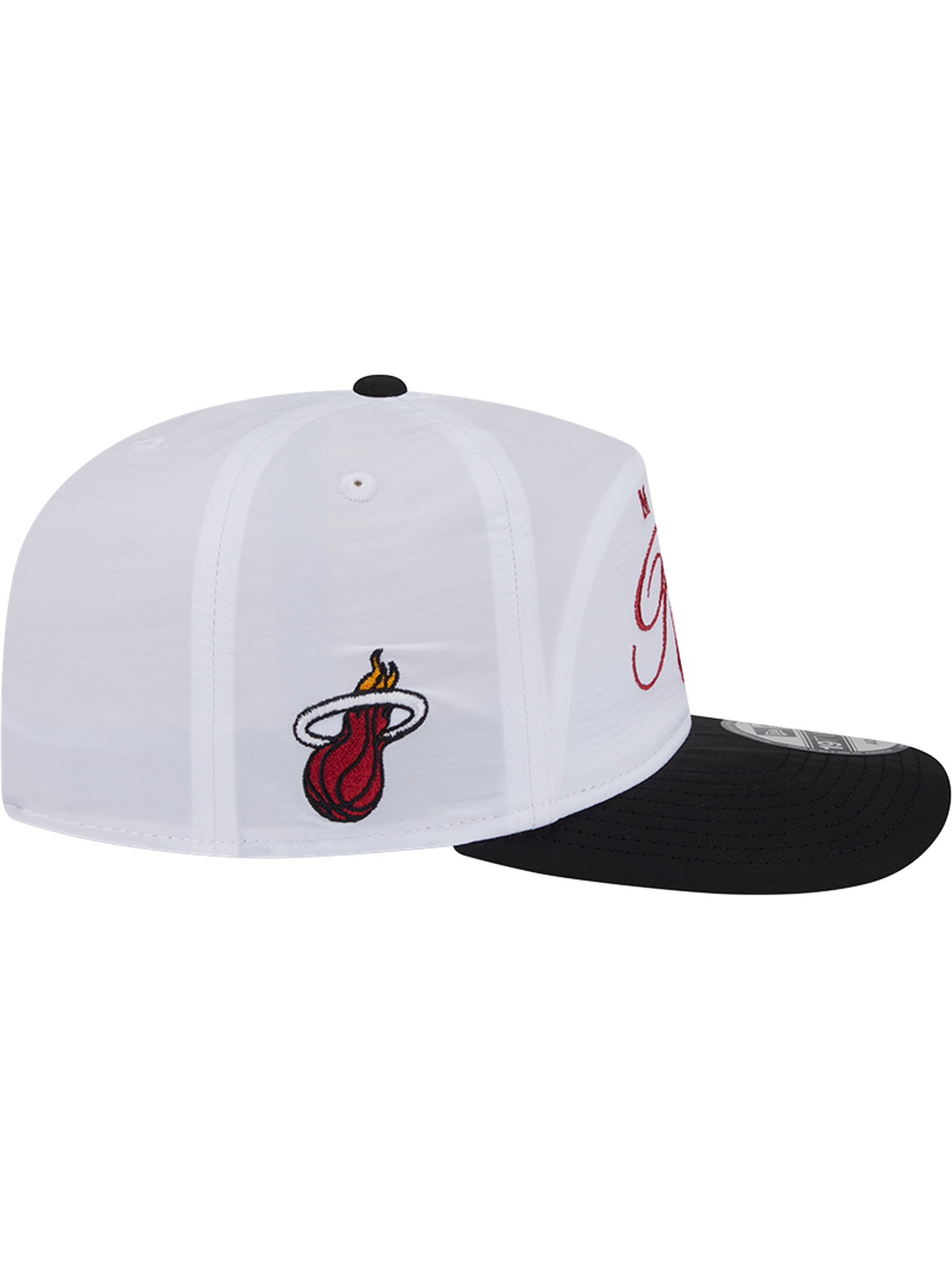 Miami Heat New Era NBA 25 Draft 19TWENTY A-Frame Pre-Curved Hat - White