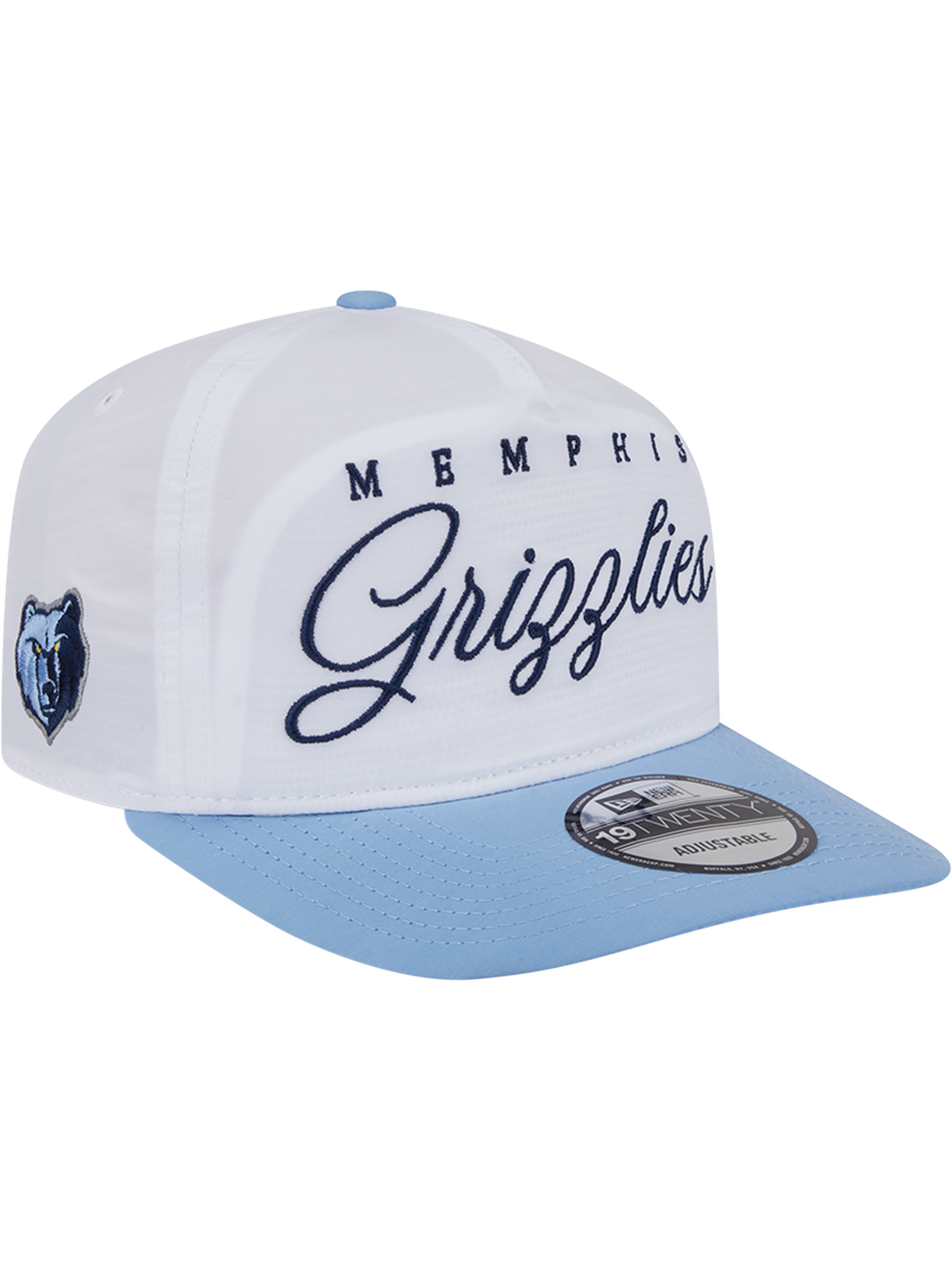 Memphis Grizzlies New Era NBA 25 Draft 19TWENTY A-Frame Pre-Curved Hat - White