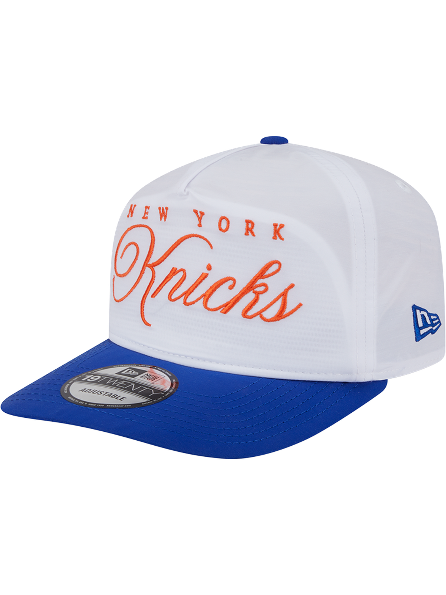 New York Knicks New Era NBA 25 Draft 19TWENTY A-Frame Pre-Curved Hat - White