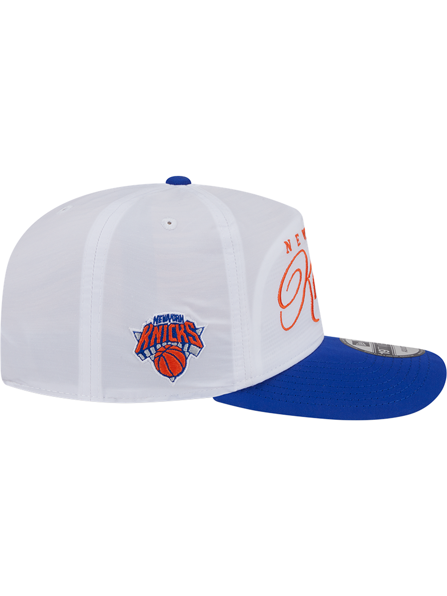 New York Knicks New Era NBA 25 Draft 19TWENTY A-Frame Pre-Curved Hat - White