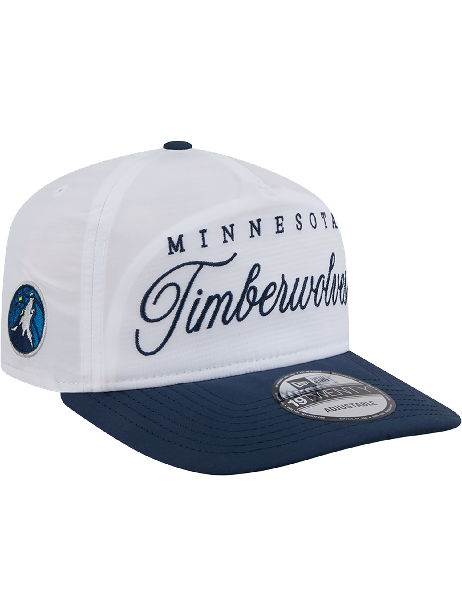 Minnesota Timberwolves New Era NBA 25 Draft 19TWENTY A-Frame Pre-Curved Hat - White