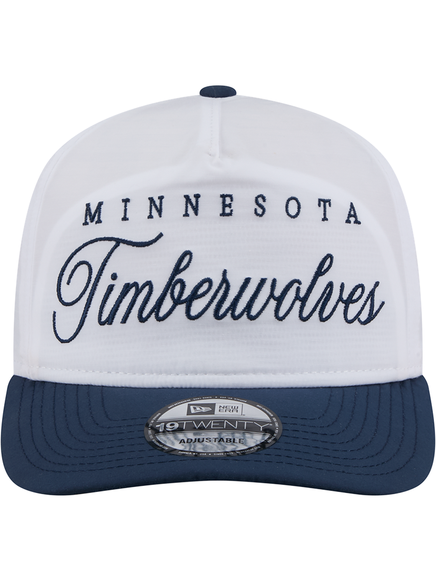 Minnesota Timberwolves New Era NBA 25 Draft 19TWENTY A-Frame Pre-Curved Hat - White