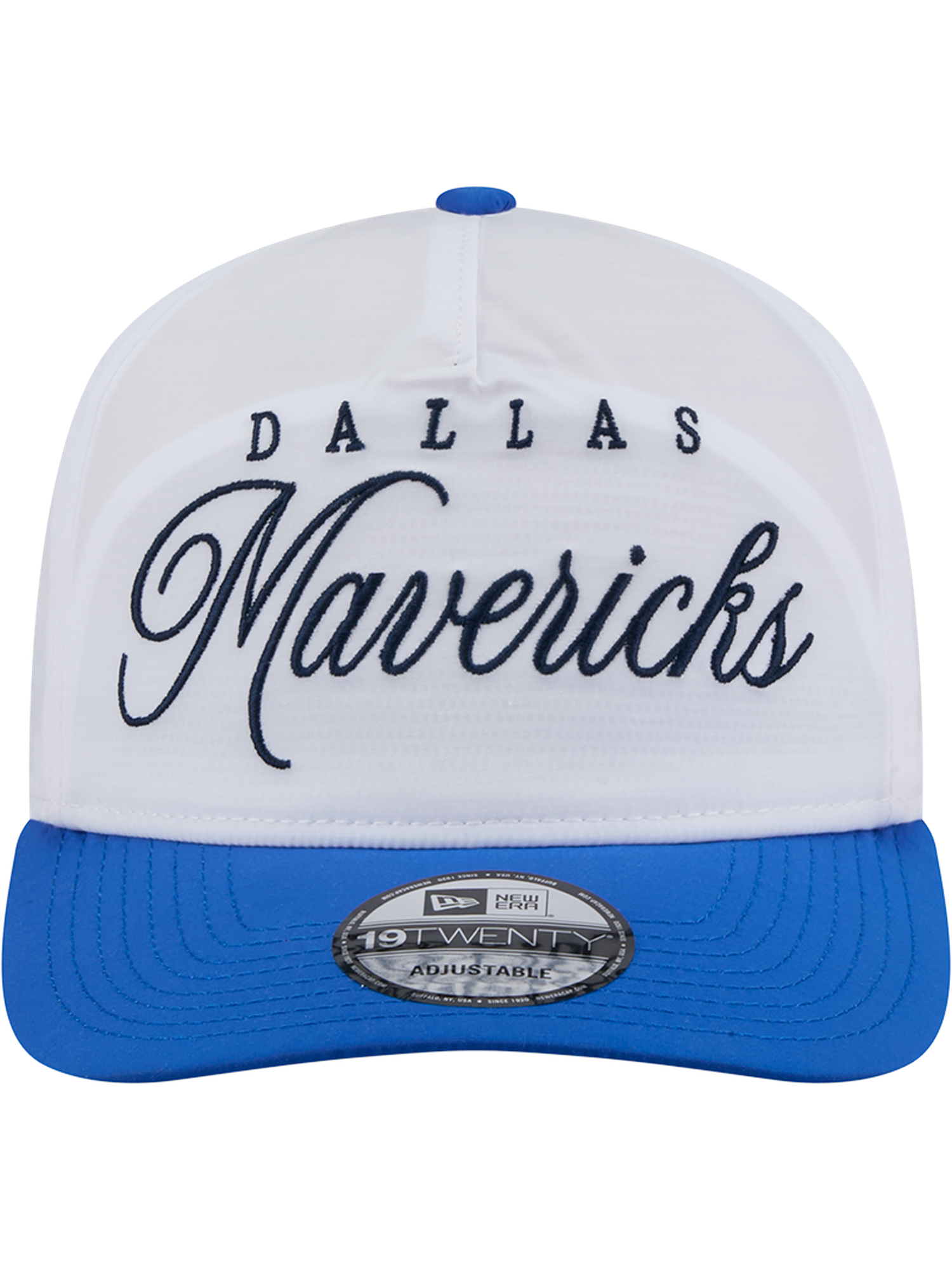 Dallas Mavericks New Era NBA 25 Draft 19TWENTY A-Frame Pre-Curved Hat - White