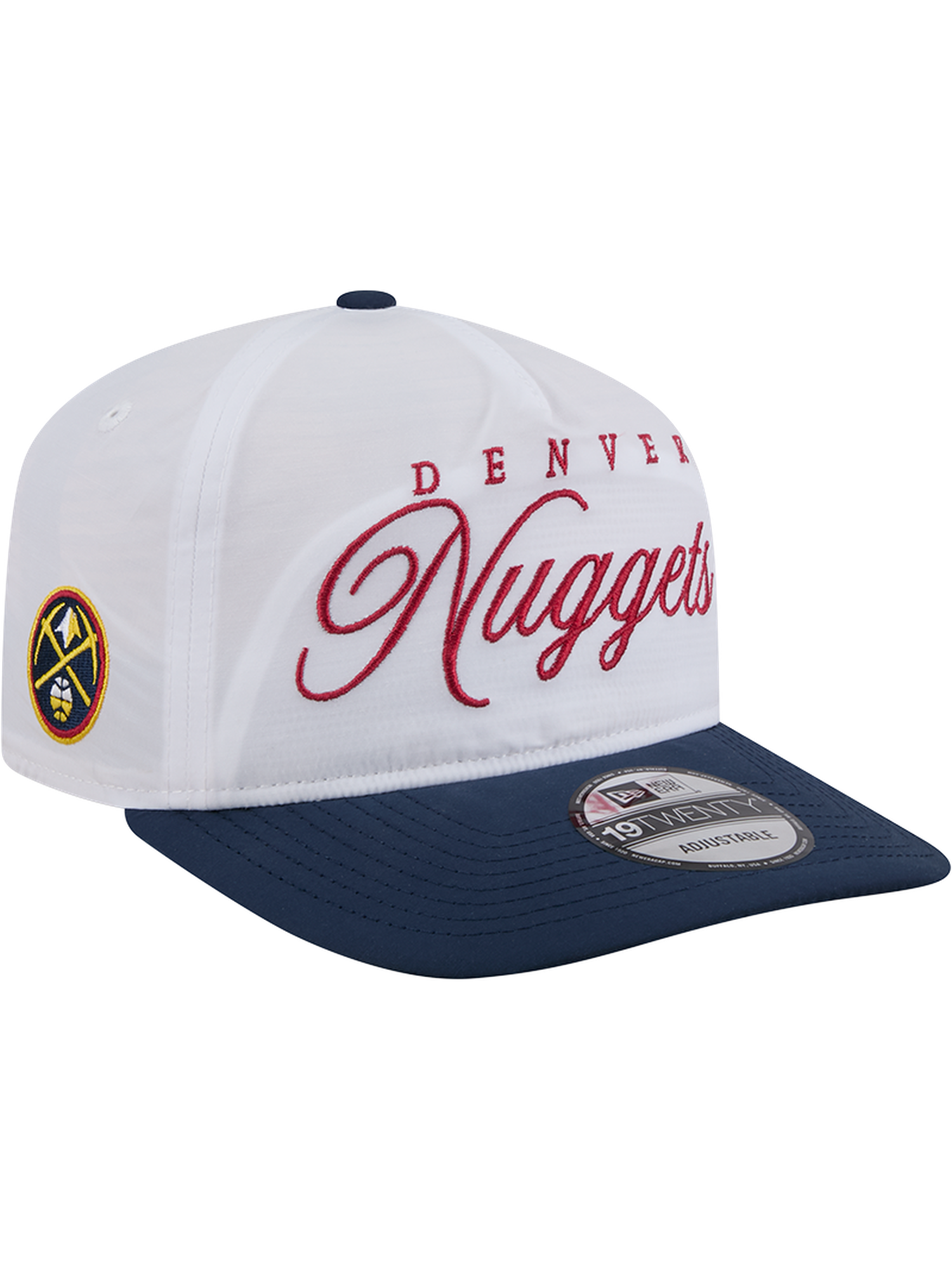Denver Nuggets New Era NBA 25 Draft 19TWENTY A-Frame Pre-Curved Hat - White