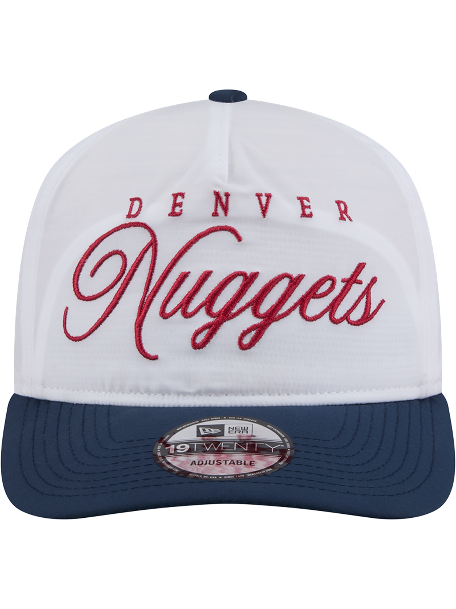 Denver Nuggets New Era NBA 25 Draft 19TWENTY A-Frame Pre-Curved Hat - White
