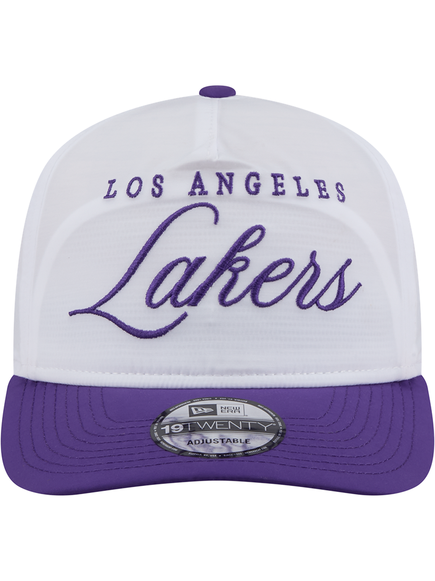 Los Angeles Lakers New Era NBA 25 Draft 19TWENTY A-Frame Pre-Curved Hat - White