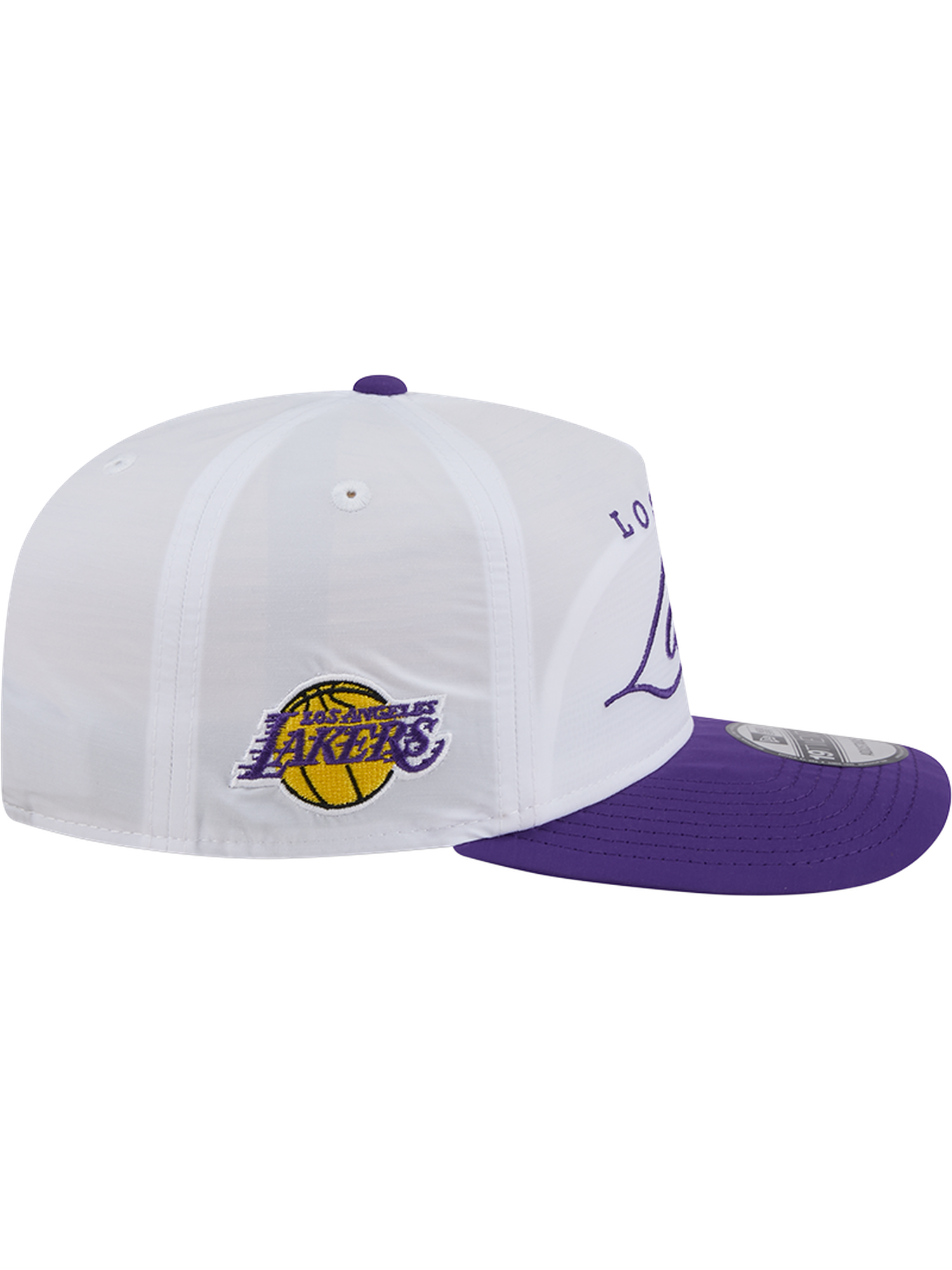 Los Angeles Lakers New Era NBA 25 Draft 19TWENTY A-Frame Pre-Curved Hat - White
