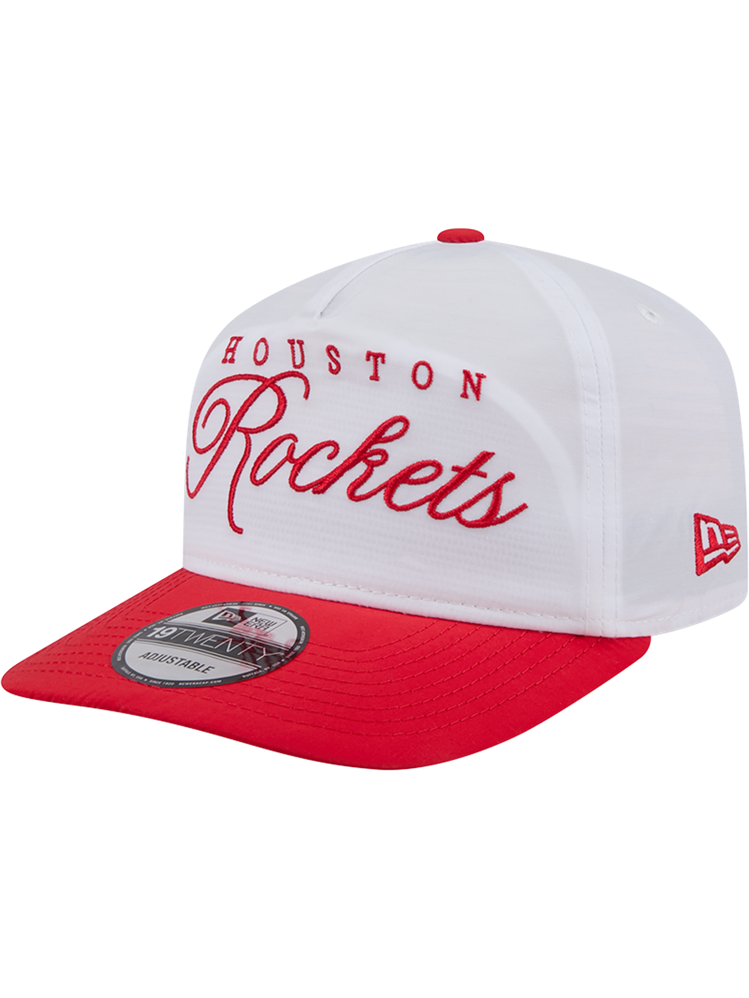 Houston Rockets New Era NBA 25 Draft 19TWENTY A-Frame Pre-Curved Hat - White