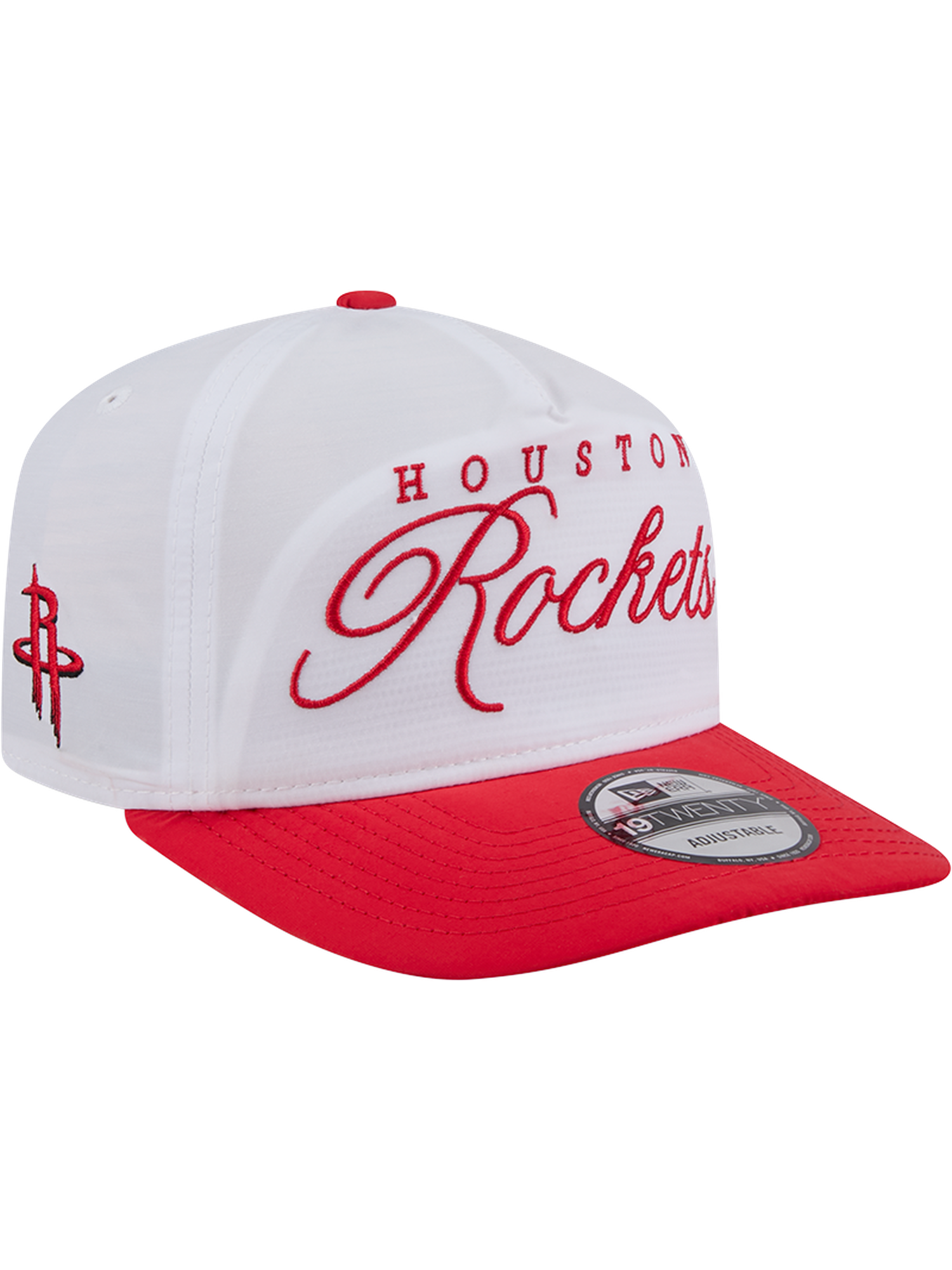 Houston Rockets New Era NBA 25 Draft 19TWENTY A-Frame Pre-Curved Hat - White