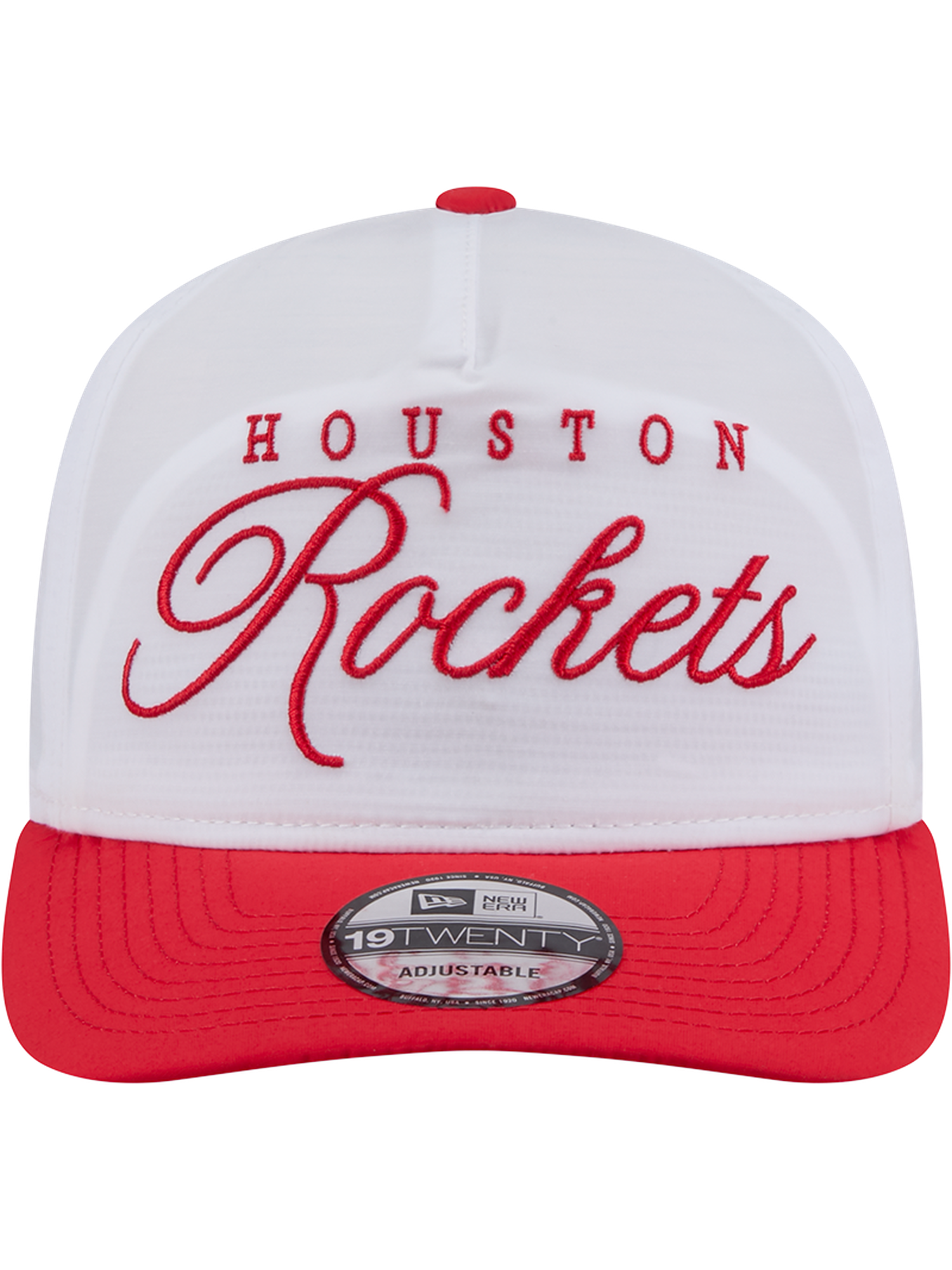 Houston Rockets New Era NBA 25 Draft 19TWENTY A-Frame Pre-Curved Hat - White