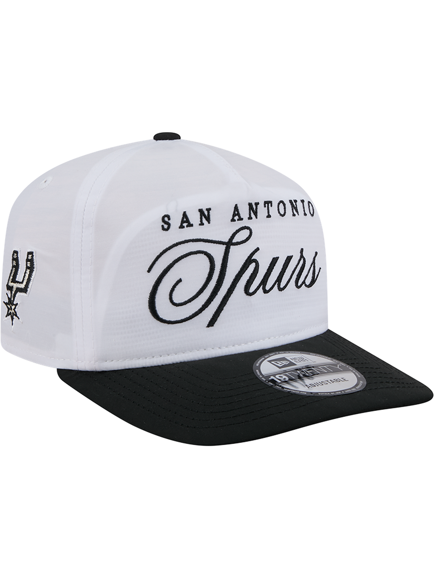 San Antonio Spurs New Era NBA 25 Draft 19TWENTY A-Frame Pre-Curved Hat - White