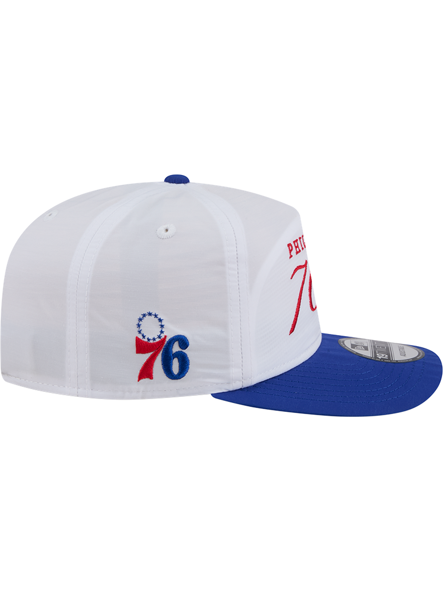 Philadelphia 76ers New Era NBA 25 Draft 19TWENTY A-Frame Pre-Curved Hat - White