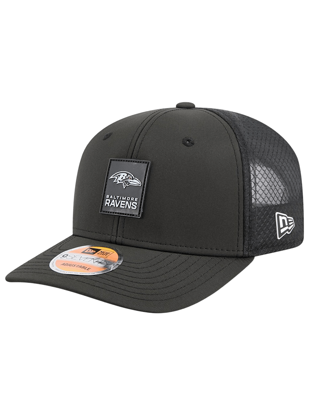 Baltimore Ravens New Era NFL 25 Sideline 9SEVENTY Stretch-Snapback Hat - Black