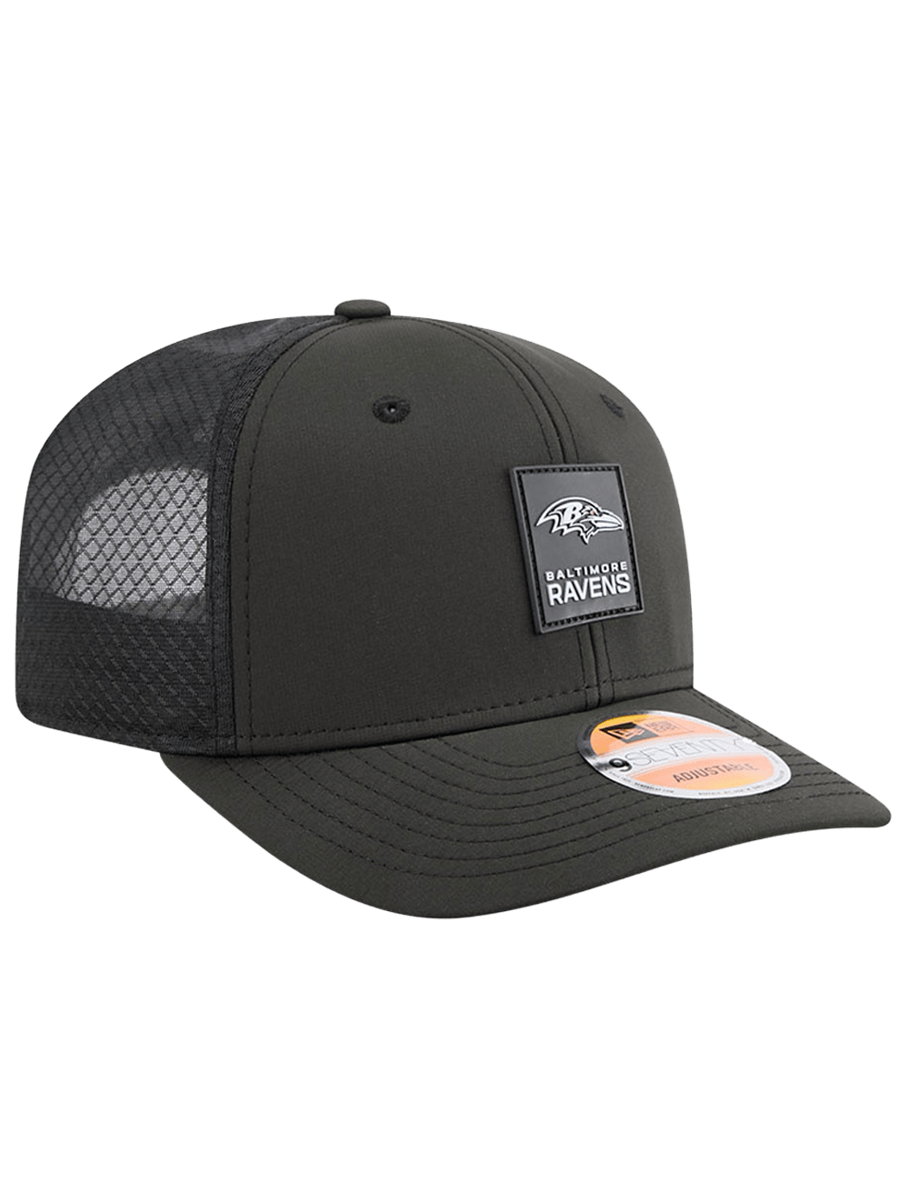 Baltimore Ravens New Era NFL 25 Sideline 9SEVENTY Stretch-Snapback Hat - Black