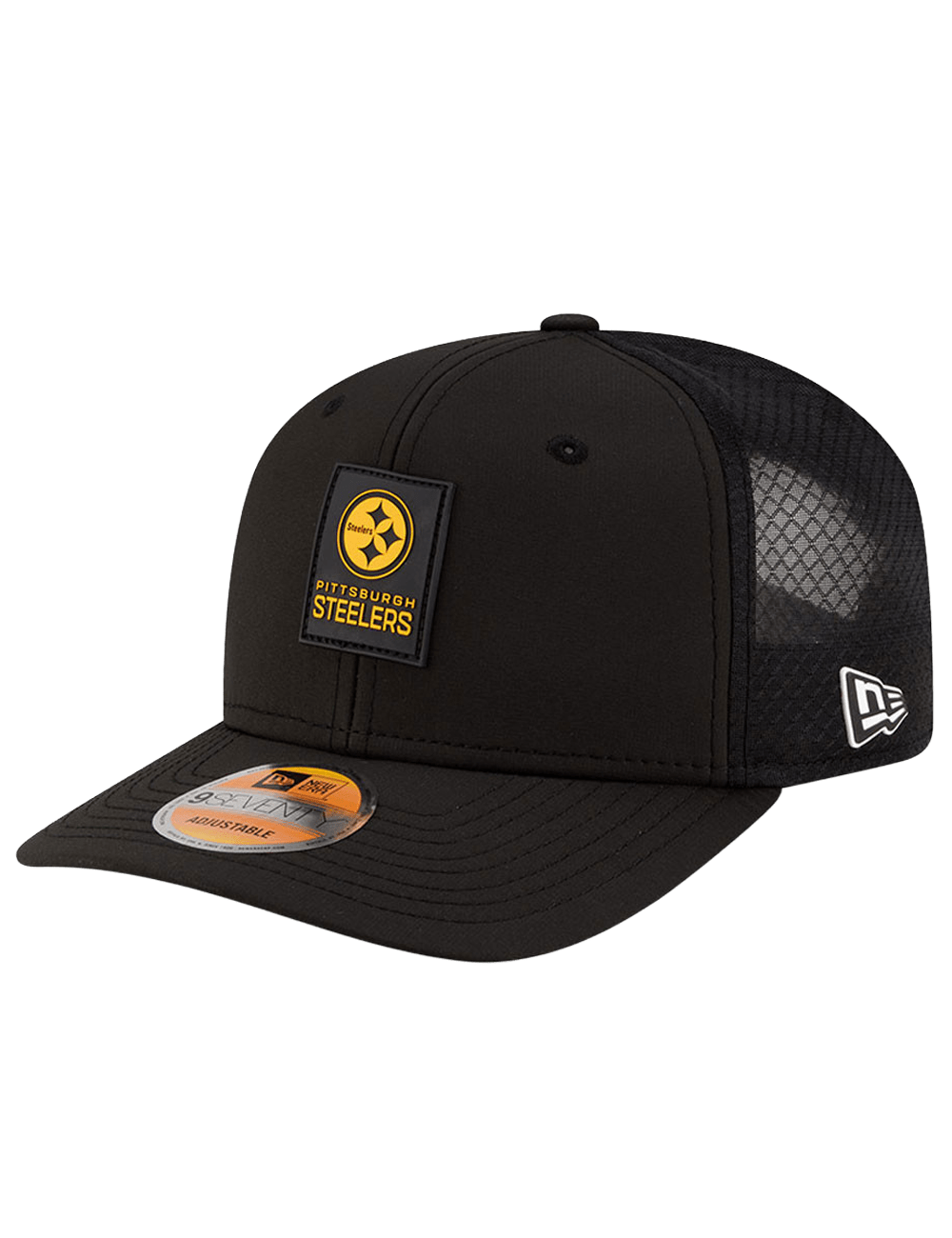 Pittsburgh Steelers New Era NFL 25 Sideline 9SEVENTY Stretch-Snapback Hat - Black