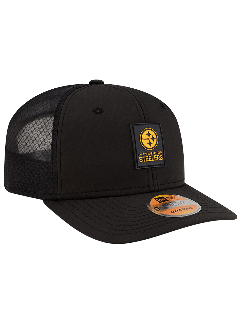 Pittsburgh Steelers New Era NFL 25 Sideline 9SEVENTY Stretch-Snapback Hat - Black