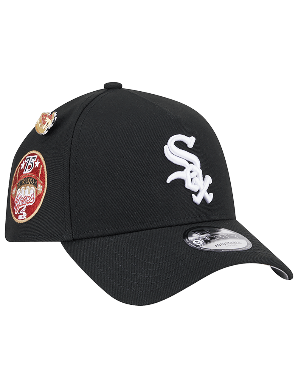 Chicago White Sox New Era MLB Local Dishes 9FORTY A-Frame Snapback Hat - Black