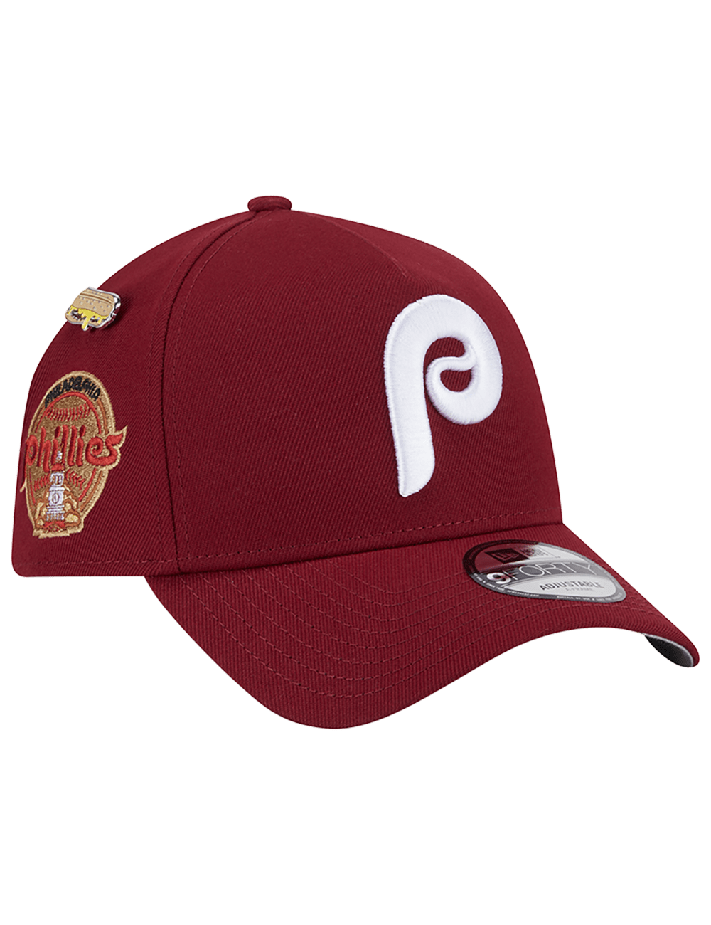 Philadelphia Phillies New Era MLB Local Dishes 9FORTY A-Frame Snapback Hat - Burgundy