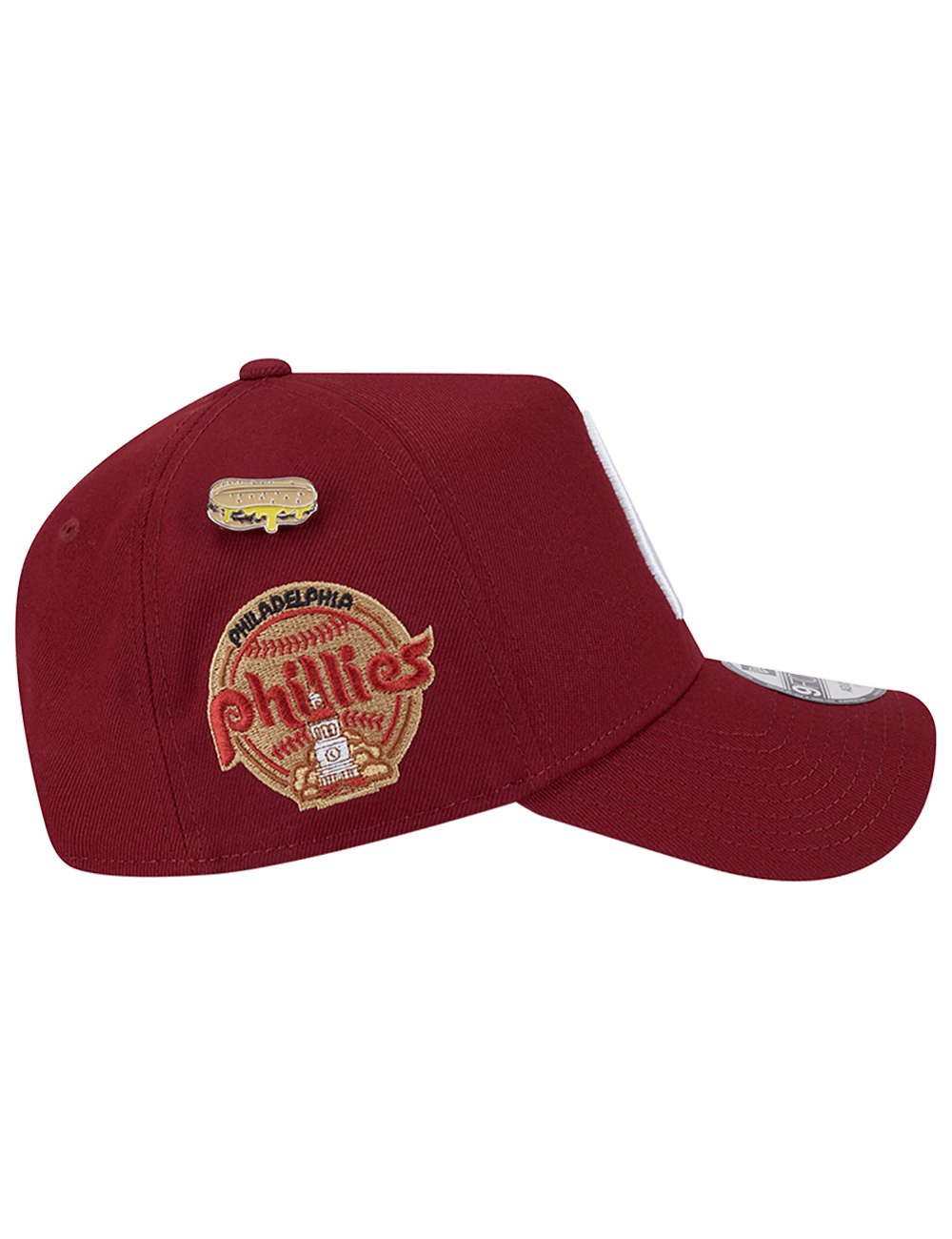 Philadelphia Phillies New Era MLB Local Dishes 9FORTY A-Frame Snapback Hat - Burgundy